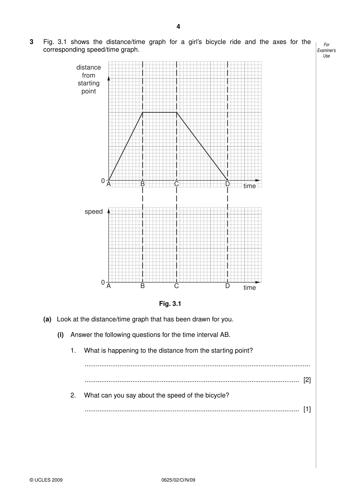 Cambridge IGCSE Physics 0625 2009 Oct/Nov Paper 2 · Variant 1 question paper, page 4 of 20