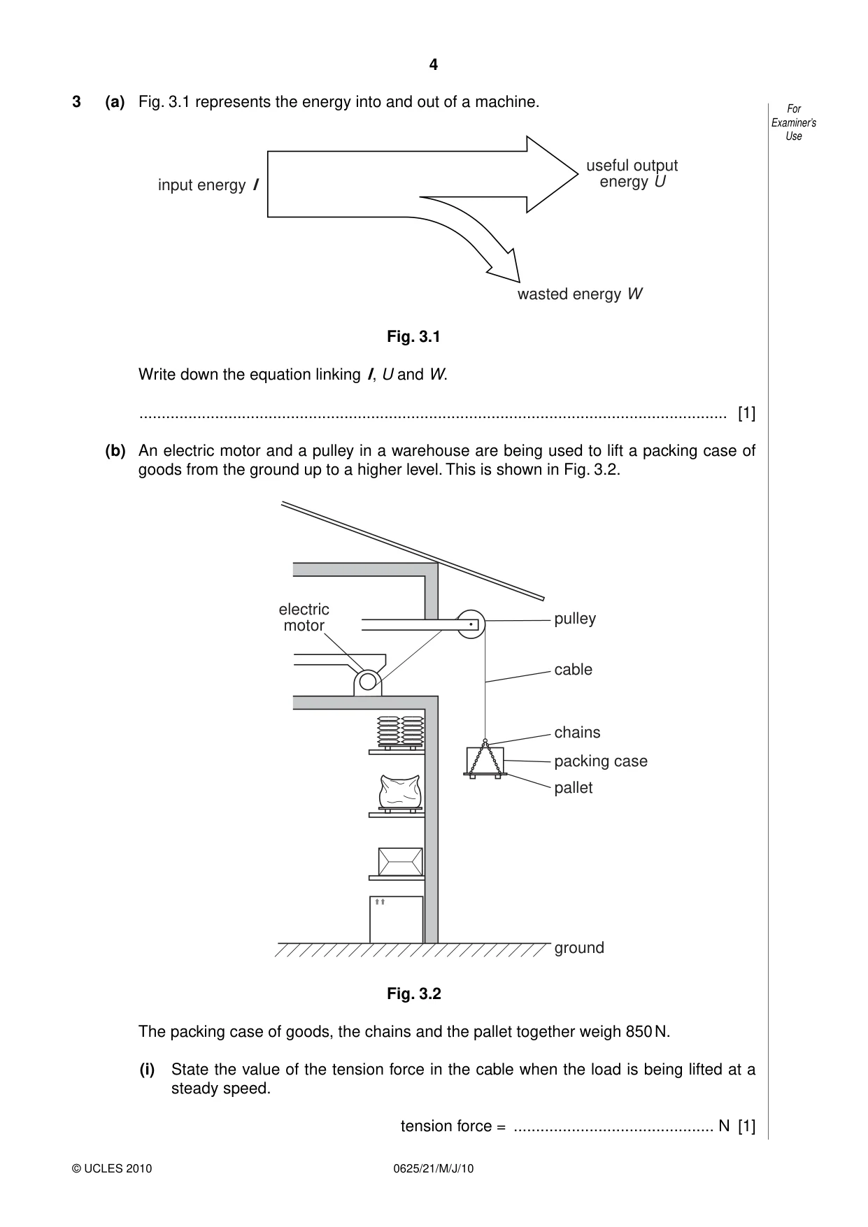 Cambridge IGCSE Physics 0625 2010 May/June Paper 2 · Variant 1 question paper, page 4 of 20