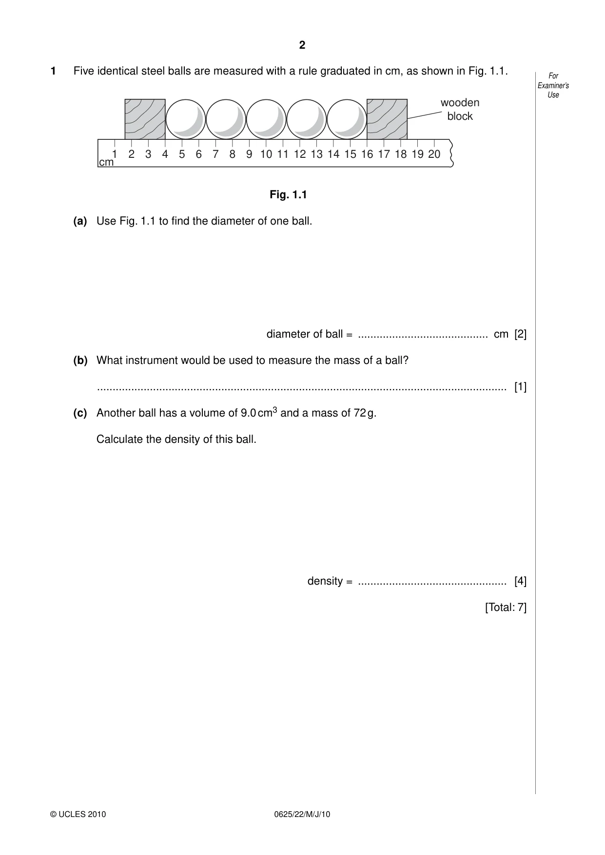 Cambridge IGCSE Physics 0625 2010 May/June Paper 2 · Variant 2 question paper, page 2 of 24