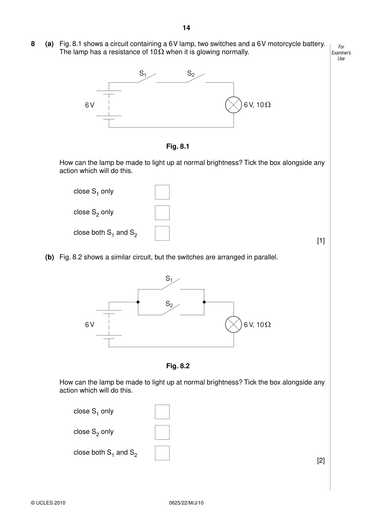 Cambridge IGCSE Physics 0625 2010 May/June Paper 2 · Variant 2 question paper, page 14 of 24