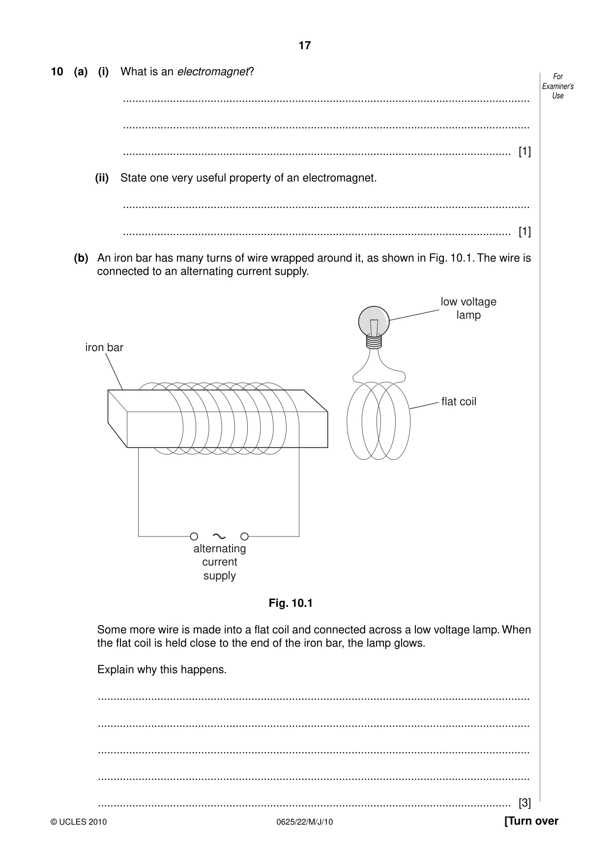 Cambridge IGCSE Physics 0625 2010 May/June Paper 2 · Variant 2 question paper, page 17 of 24