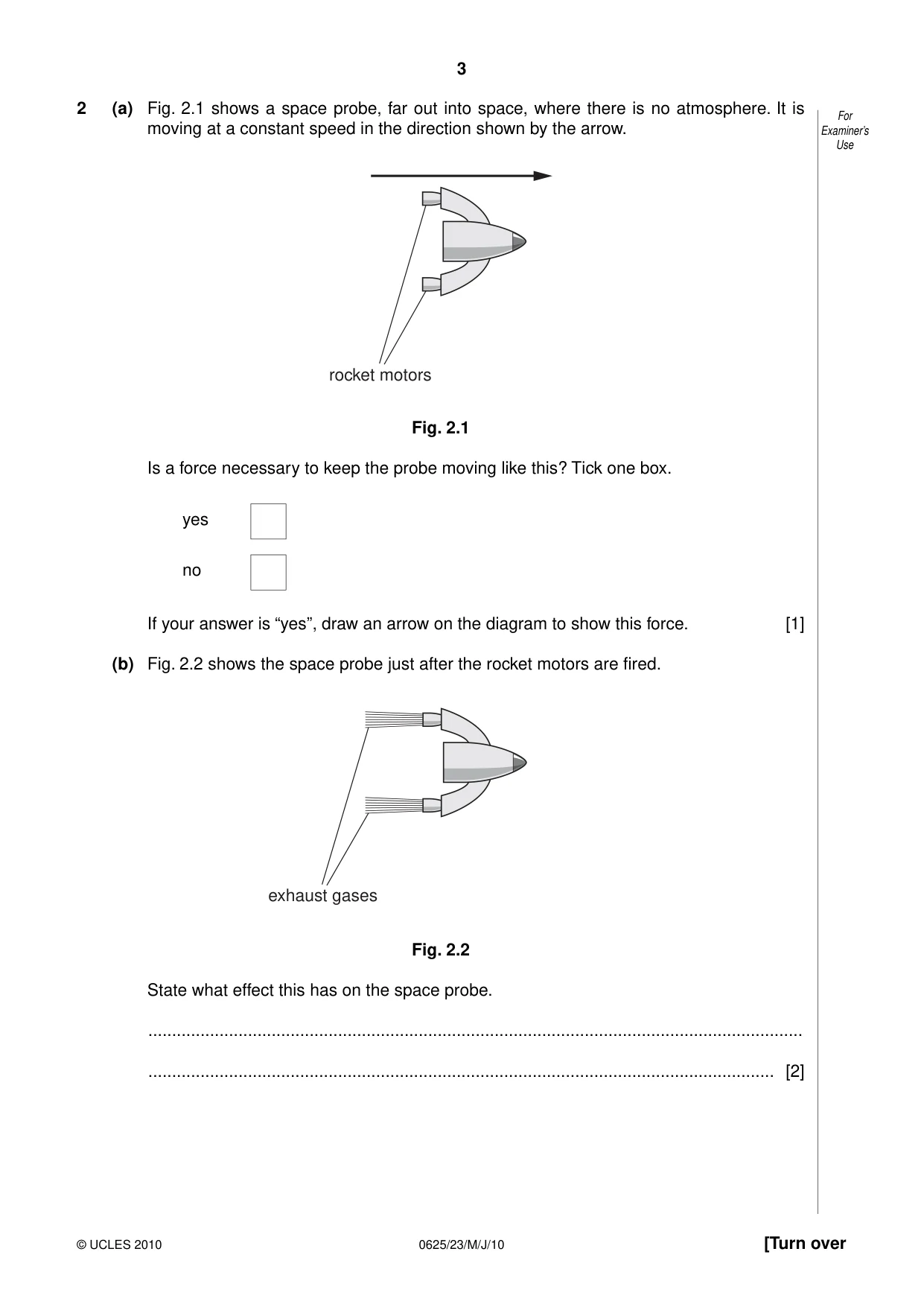 Cambridge IGCSE Physics 0625 2010 May/June Paper 2 · Variant 3 question paper, page 3 of 24