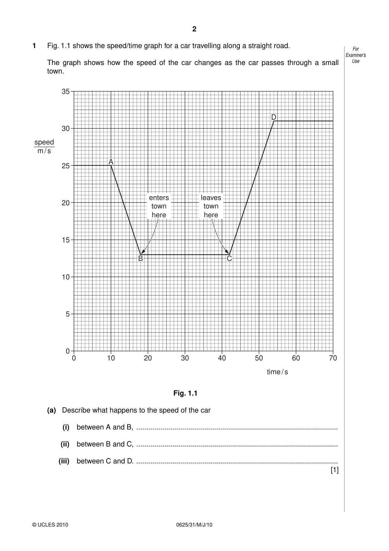Cambridge IGCSE Physics 0625 2010 May/June Paper 3 · Variant 1 question paper, page 2 of 20