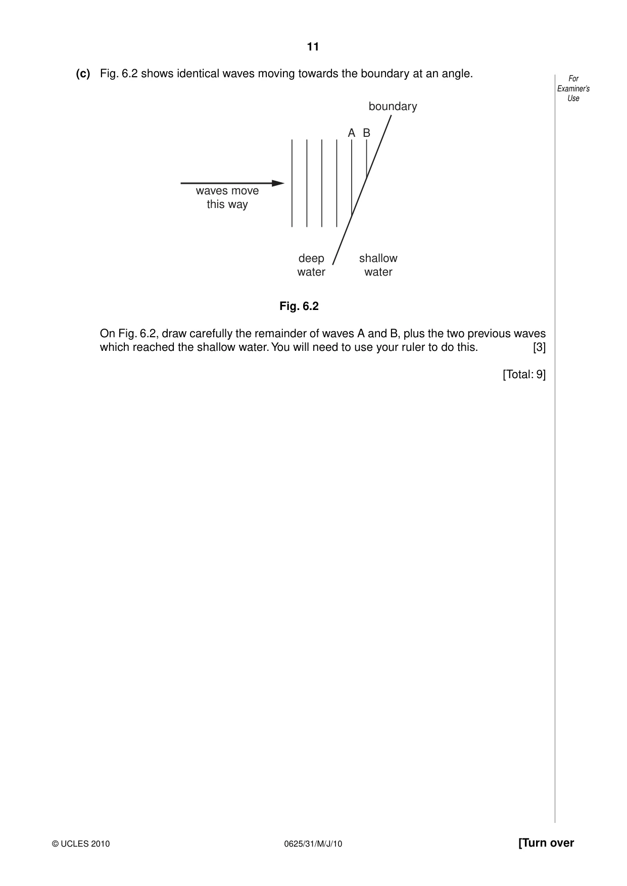 Cambridge IGCSE Physics 0625 2010 May/June Paper 3 · Variant 1 question paper, page 11 of 20