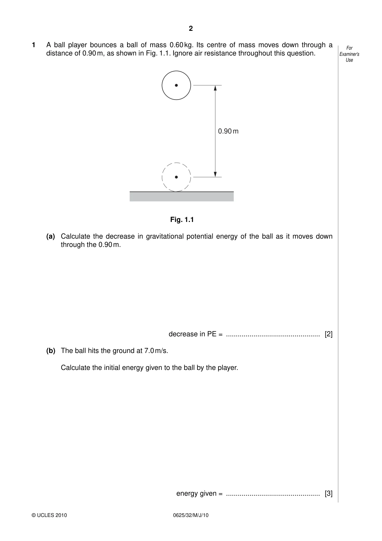 Cambridge IGCSE Physics 0625 2010 May/June Paper 3 · Variant 2 question paper, page 2 of 20