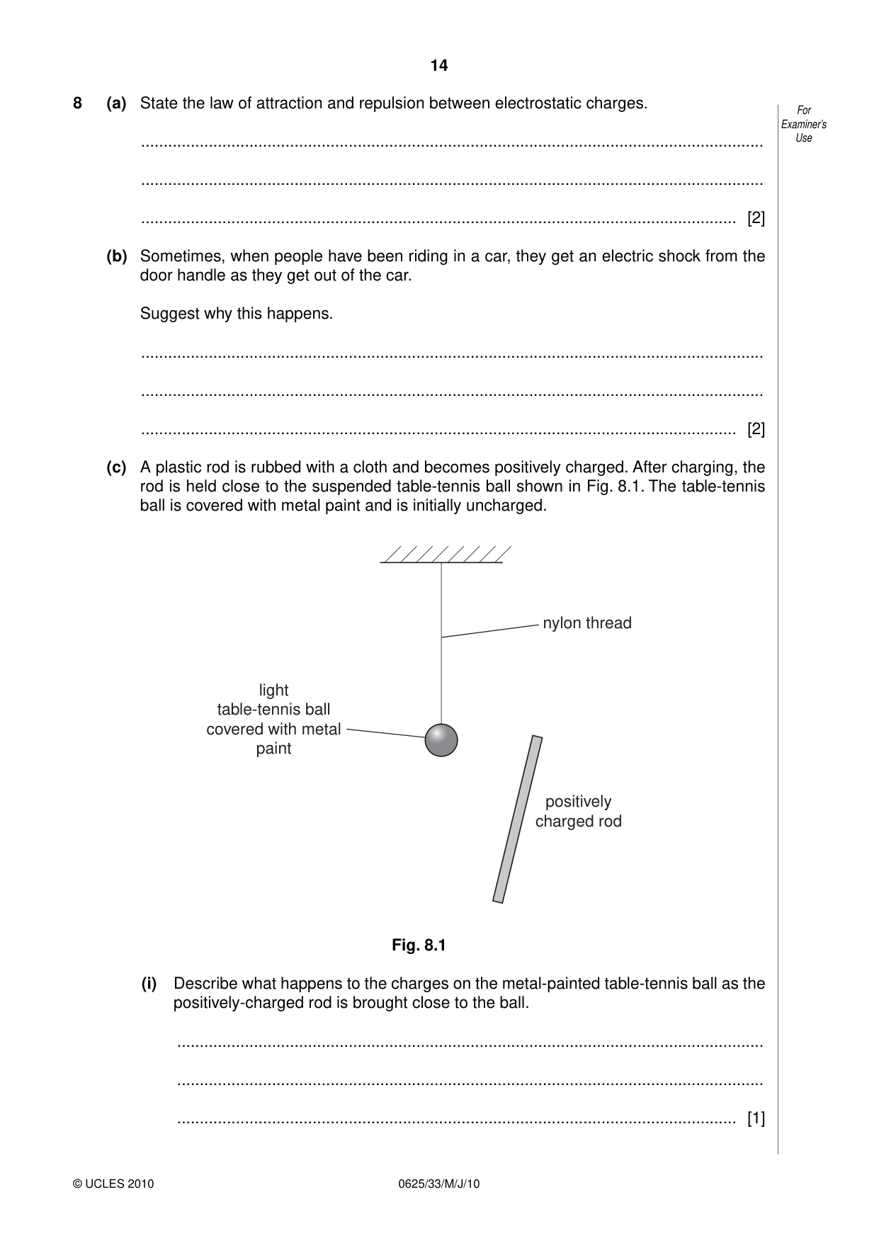 Cambridge IGCSE Physics 0625 2010 May/June Paper 3 · Variant 3 question paper, page 14 of 20