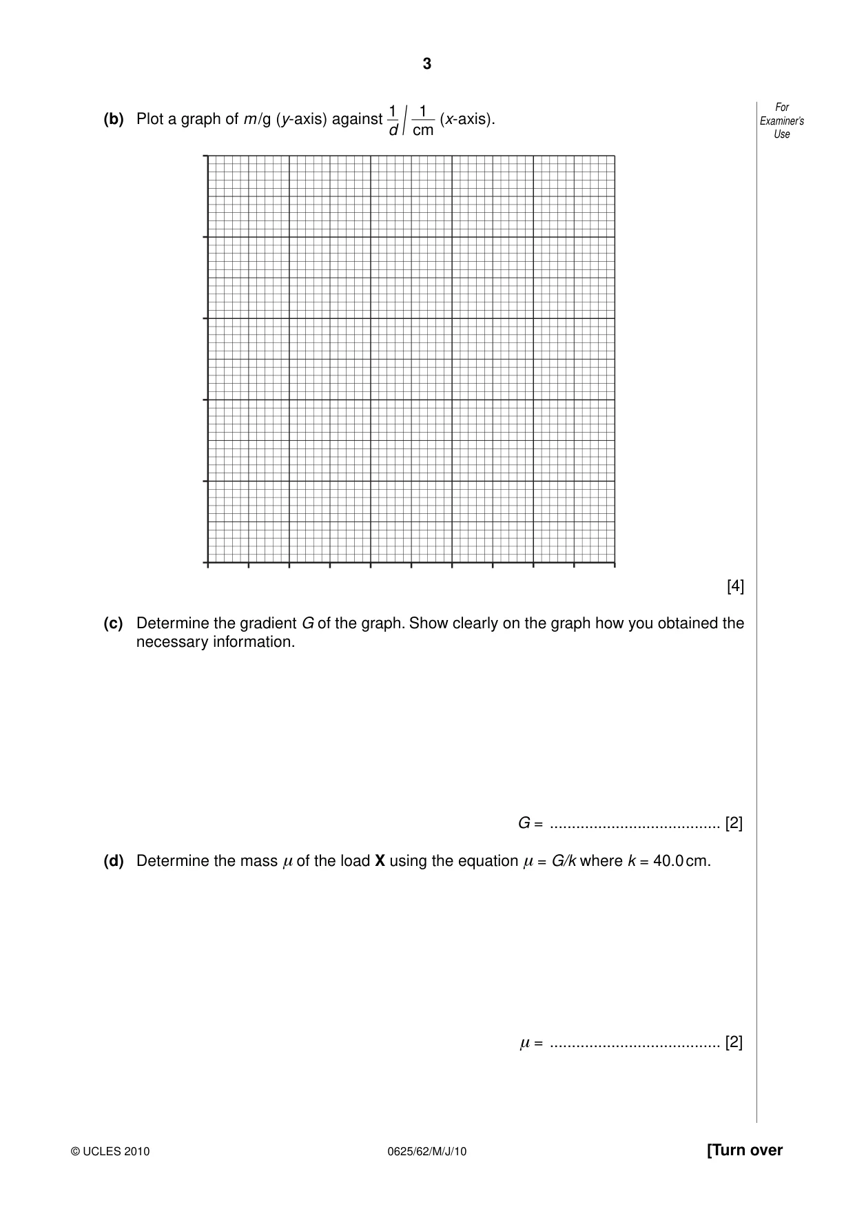 Cambridge IGCSE Physics 0625 2010 May/June Paper 6 · Variant 2 question paper, page 3 of 12