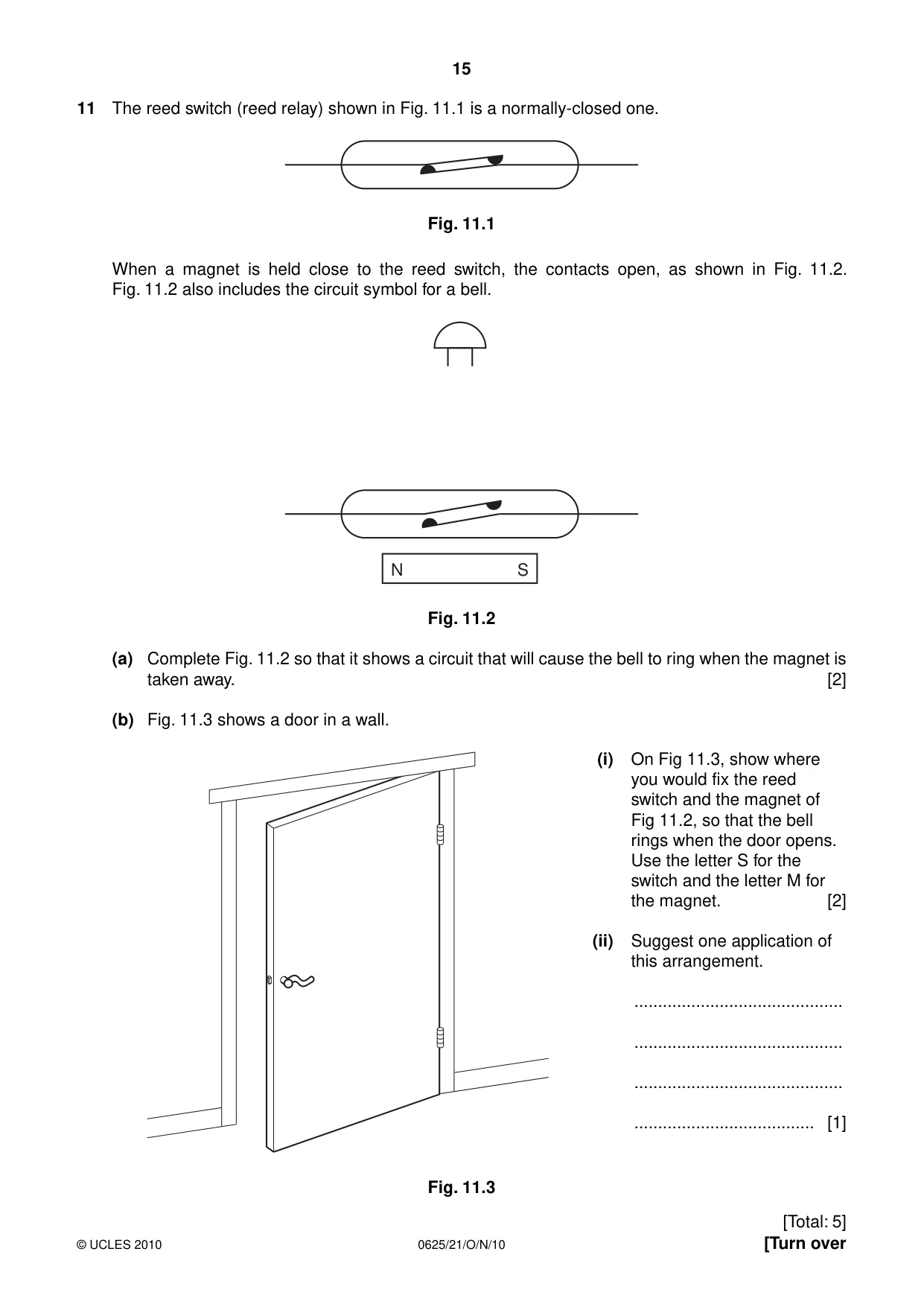 Cambridge IGCSE Physics 0625 2010 Oct/Nov Paper 2 · Variant 1 question paper, page 15 of 20