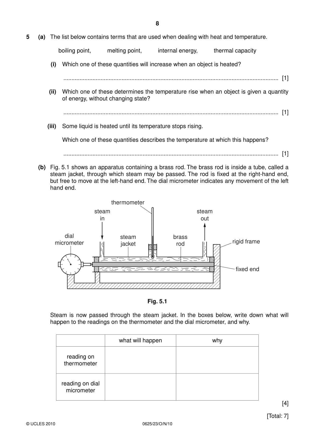 Cambridge IGCSE Physics 0625 2010 Oct/Nov Paper 2 · Variant 3 question paper, page 8 of 20