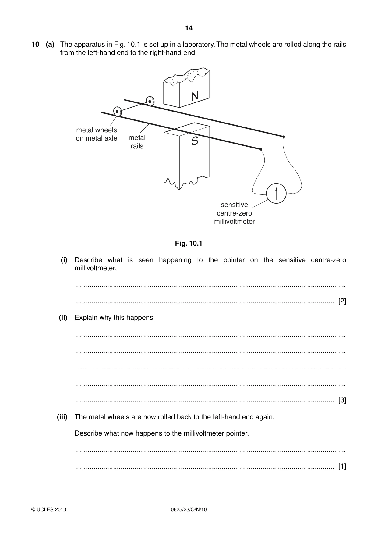 Cambridge IGCSE Physics 0625 2010 Oct/Nov Paper 2 · Variant 3 question paper, page 14 of 20