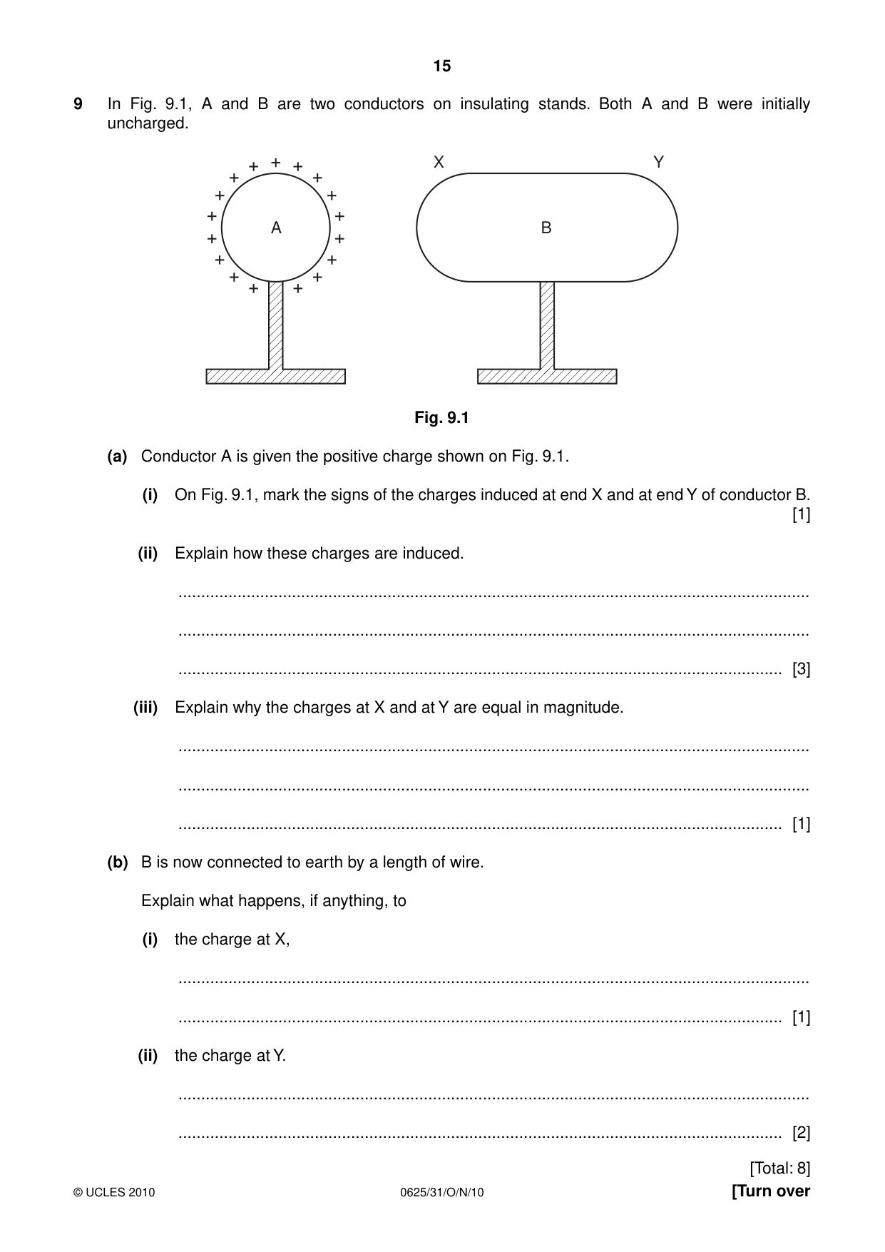 Cambridge IGCSE Physics 0625 2010 Oct/Nov Paper 3 · Variant 1 question paper, page 15 of 20