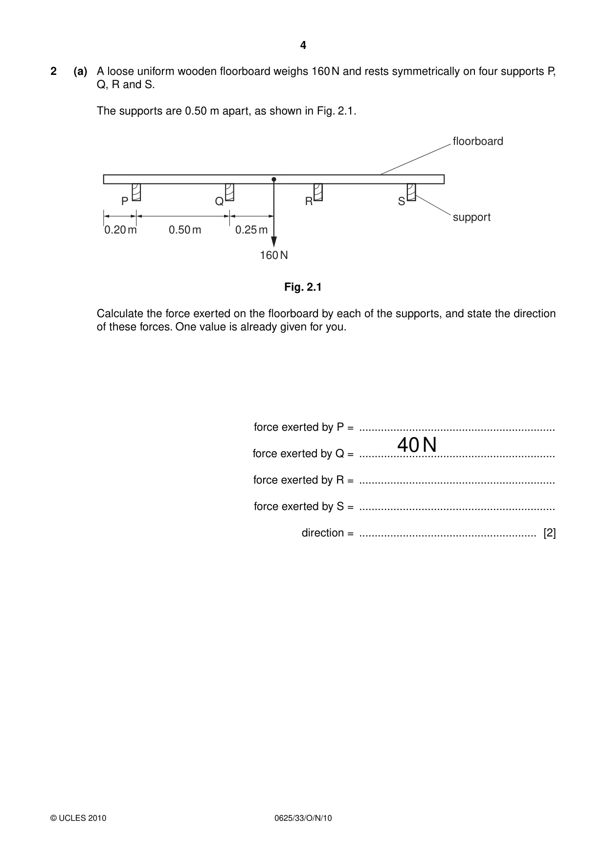 Cambridge IGCSE Physics 0625 2010 Oct/Nov Paper 3 · Variant 3 question paper, page 4 of 20