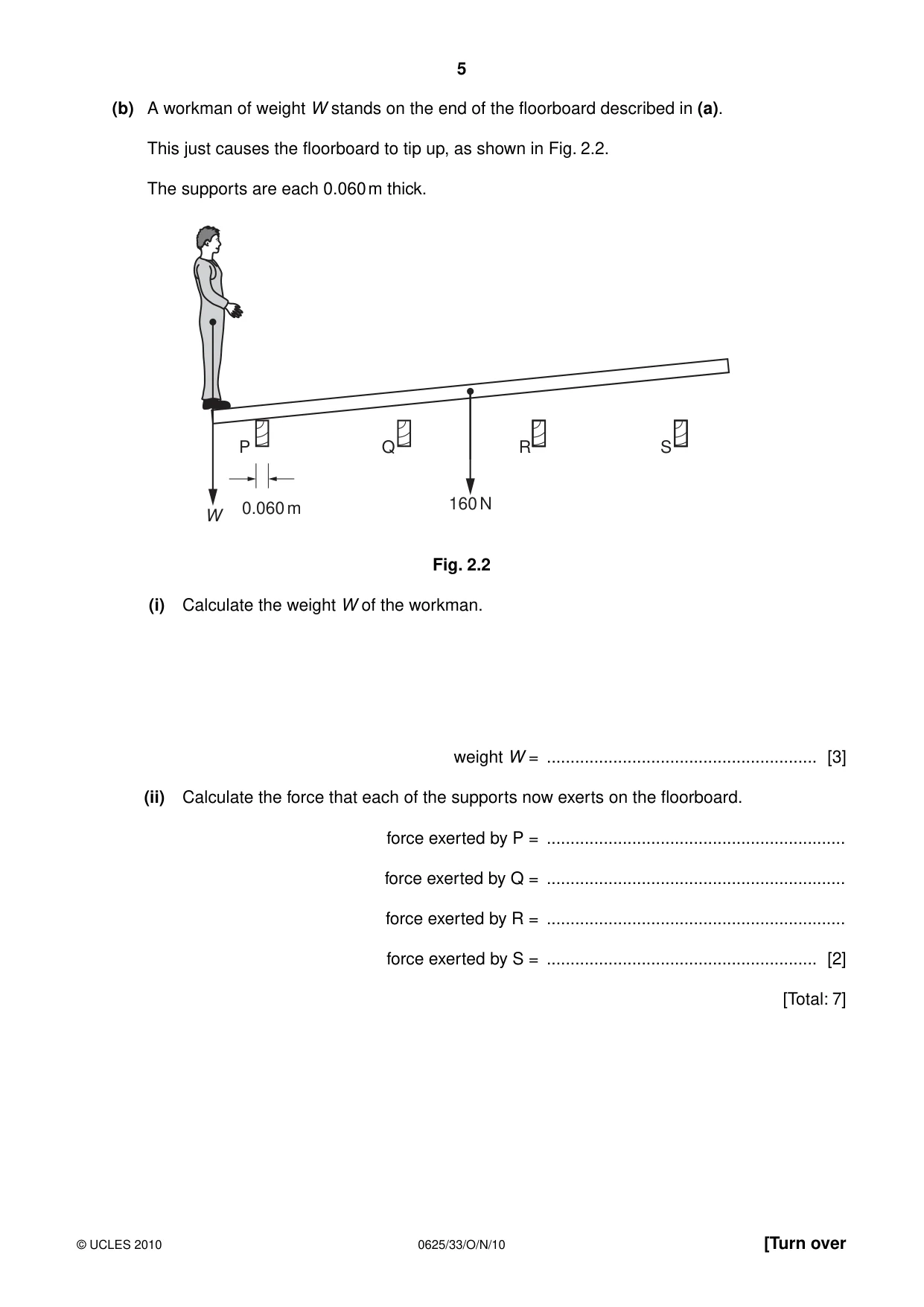 Cambridge IGCSE Physics 0625 2010 Oct/Nov Paper 3 · Variant 3 question paper, page 5 of 20