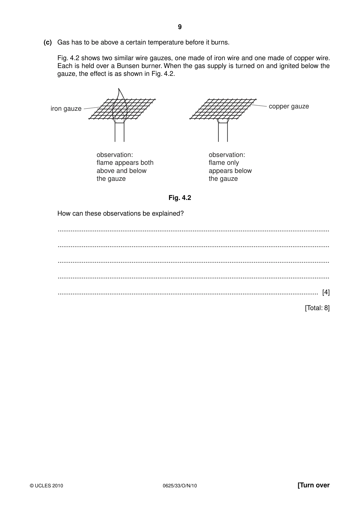 Cambridge IGCSE Physics 0625 2010 Oct/Nov Paper 3 · Variant 3 question paper, page 9 of 20