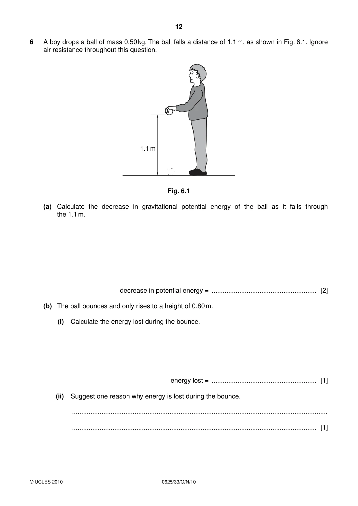 Cambridge IGCSE Physics 0625 2010 Oct/Nov Paper 3 · Variant 3 question paper, page 12 of 20