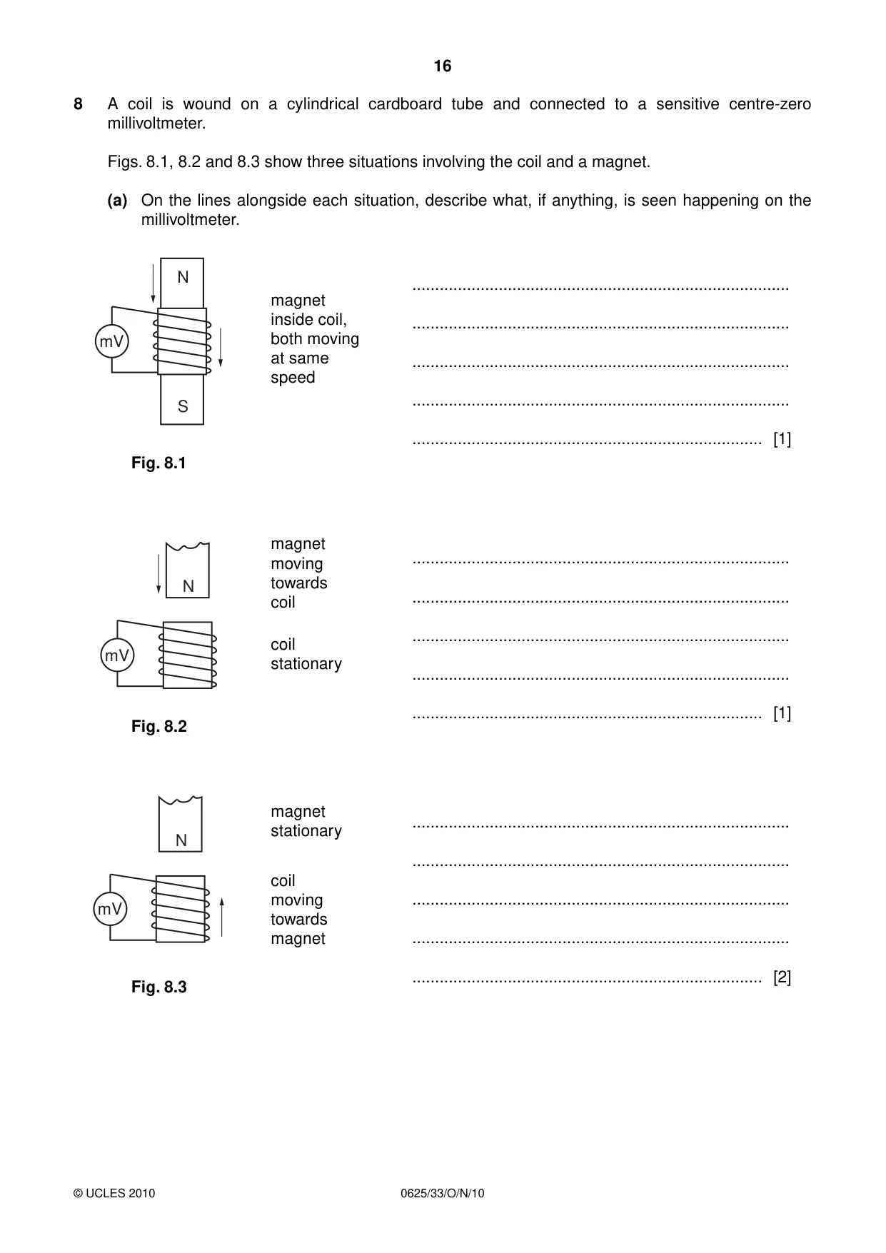 Cambridge IGCSE Physics 0625 2010 Oct/Nov Paper 3 · Variant 3 question paper, page 16 of 20