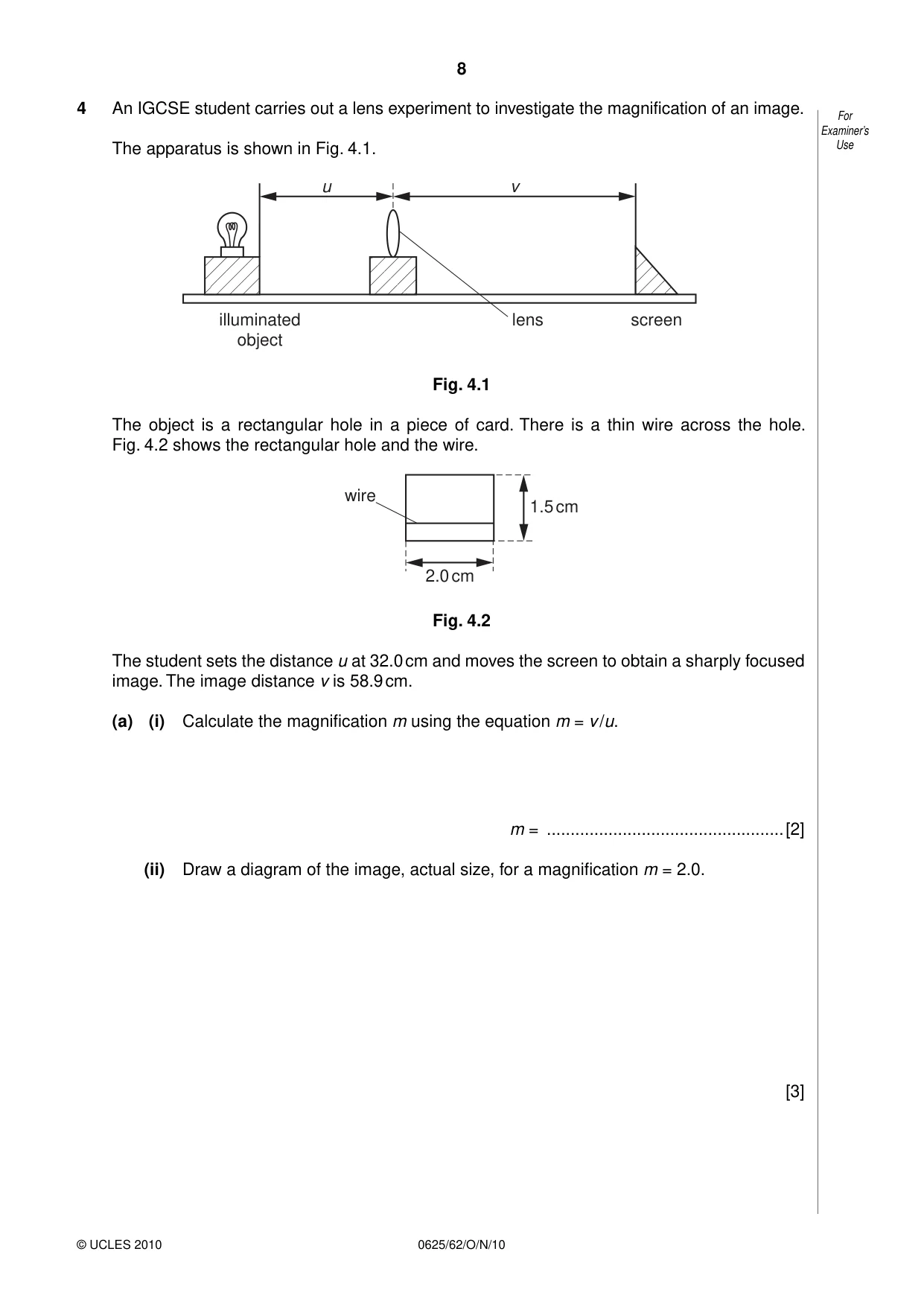 Cambridge IGCSE Physics 0625 2010 Oct/Nov Paper 6 · Variant 2 question paper, page 8 of 12