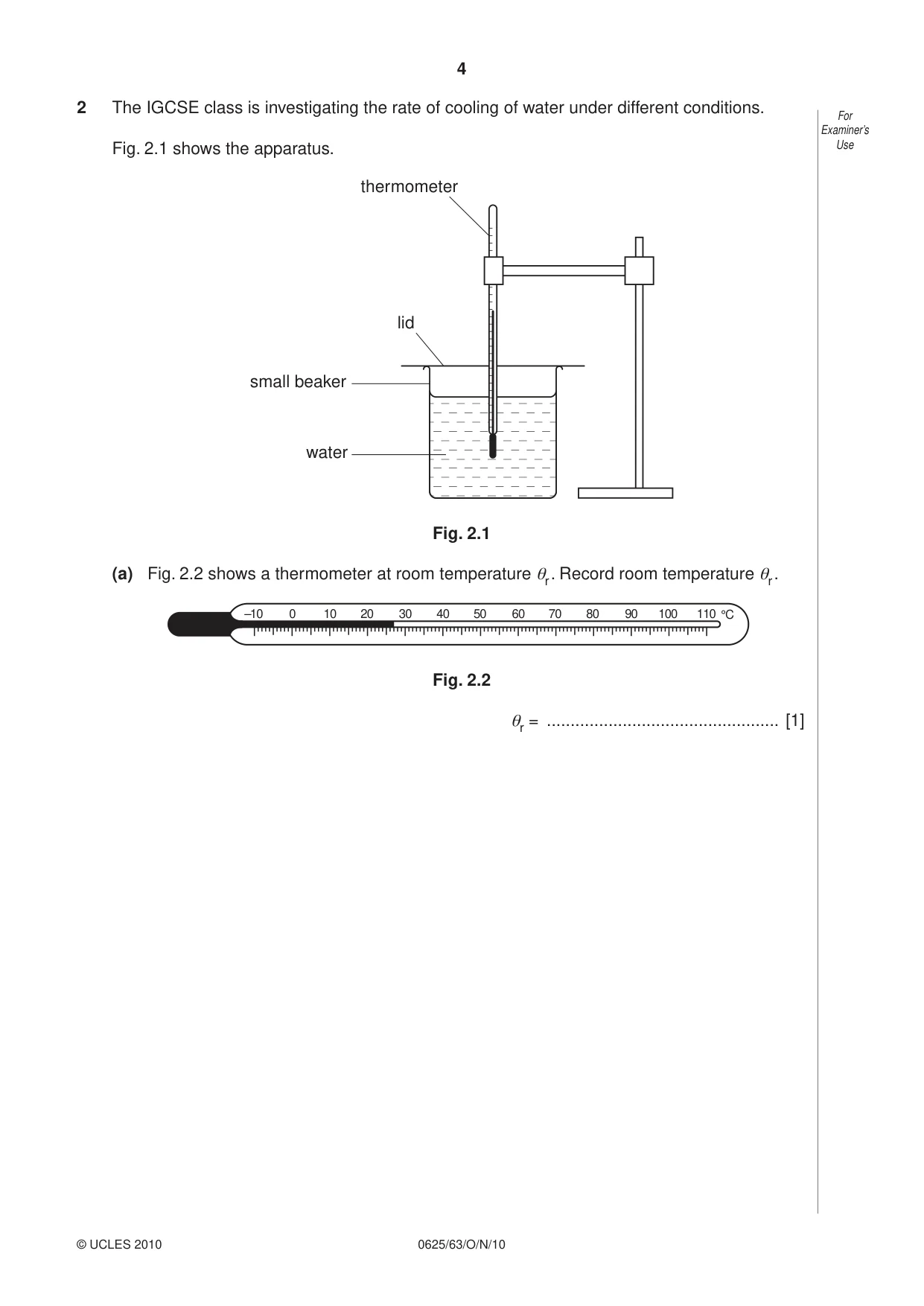 Cambridge IGCSE Physics 0625 2010 Oct/Nov Paper 6 · Variant 3 question paper, page 4 of 12