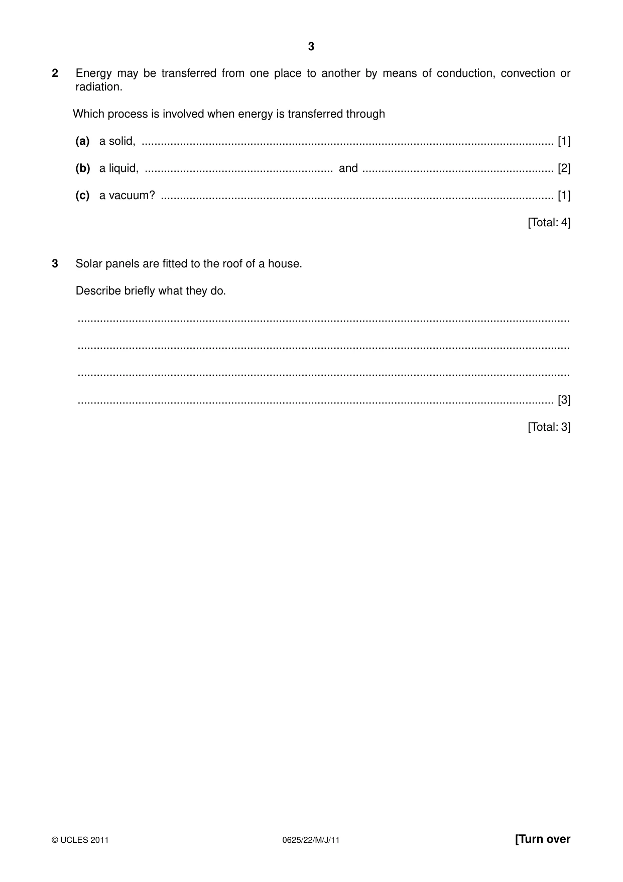 Cambridge IGCSE Physics 0625 2011 May/June Paper 2 · Variant 2 question paper, page 3 of 16