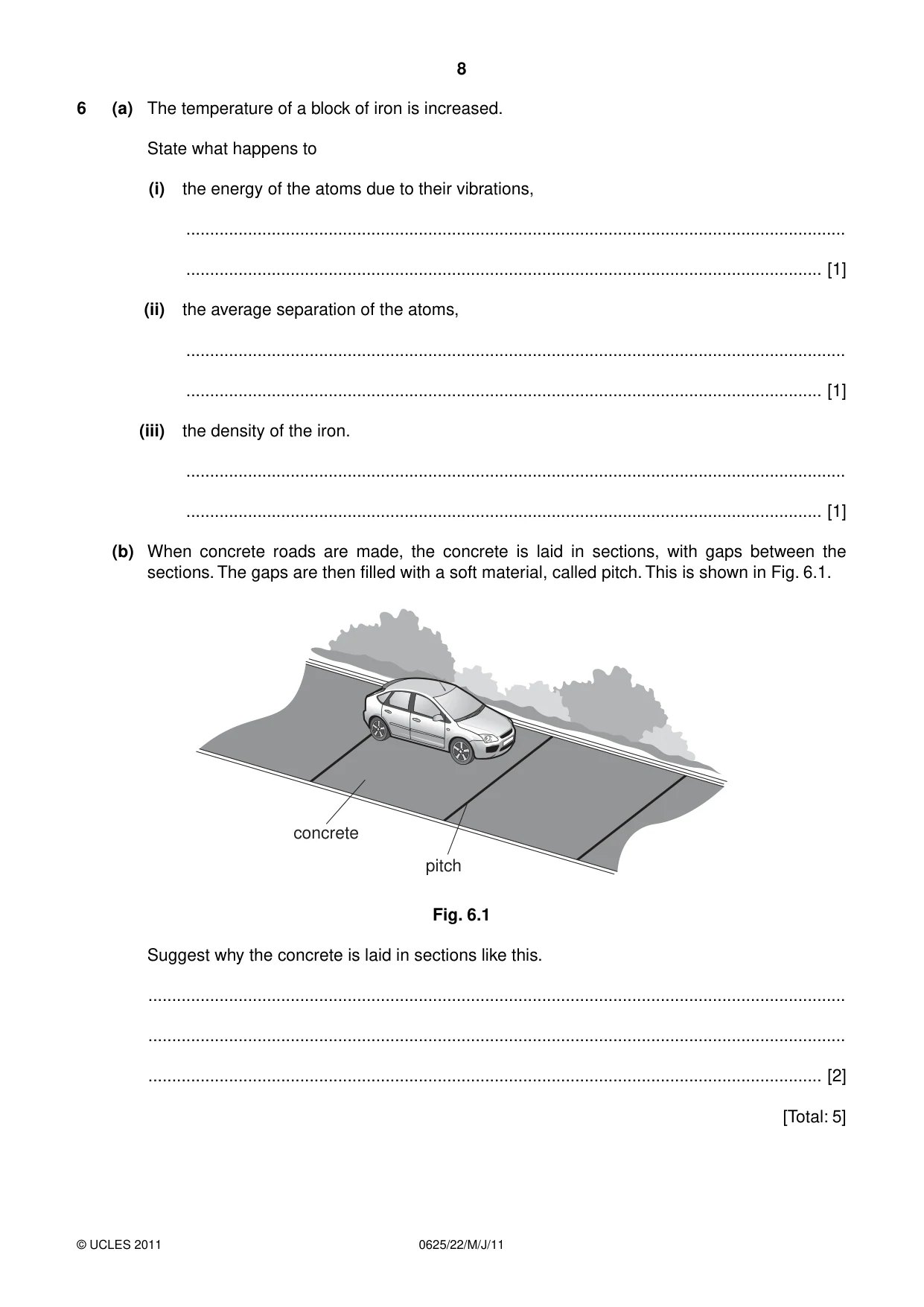 Cambridge IGCSE Physics 0625 2011 May/June Paper 2 · Variant 2 question paper, page 8 of 16