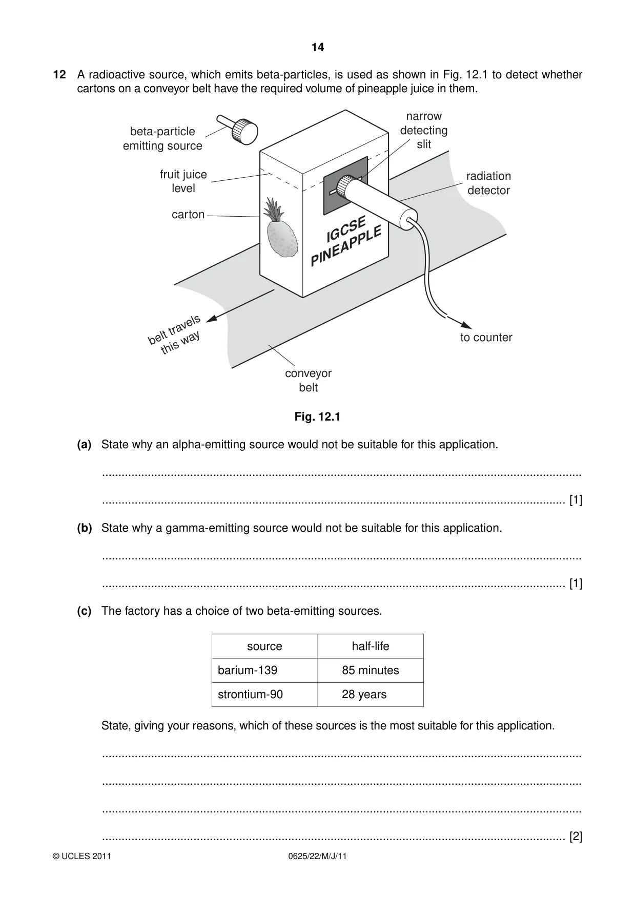 Cambridge IGCSE Physics 0625 2011 May/June Paper 2 · Variant 2 question paper, page 14 of 16