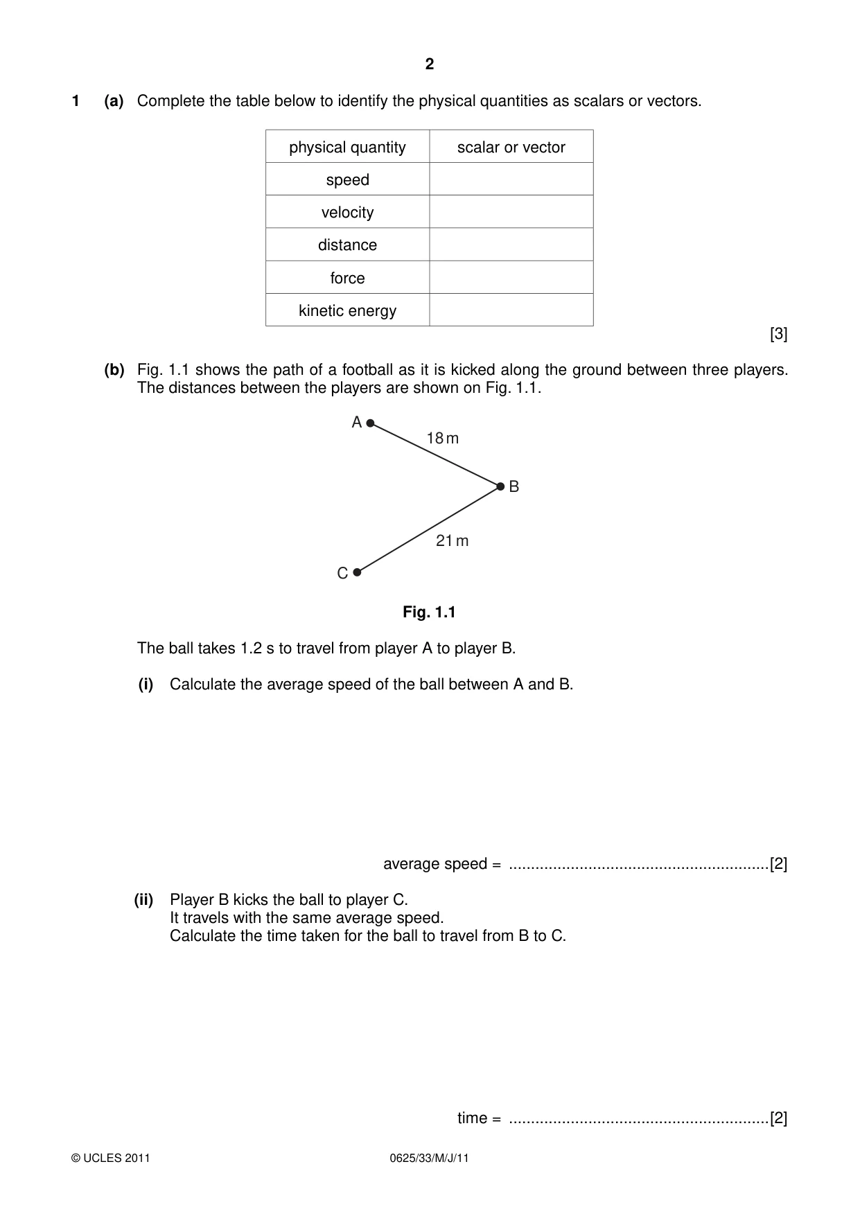 Cambridge IGCSE Physics 0625 2011 May/June Paper 3 · Variant 3 question paper, page 2 of 16