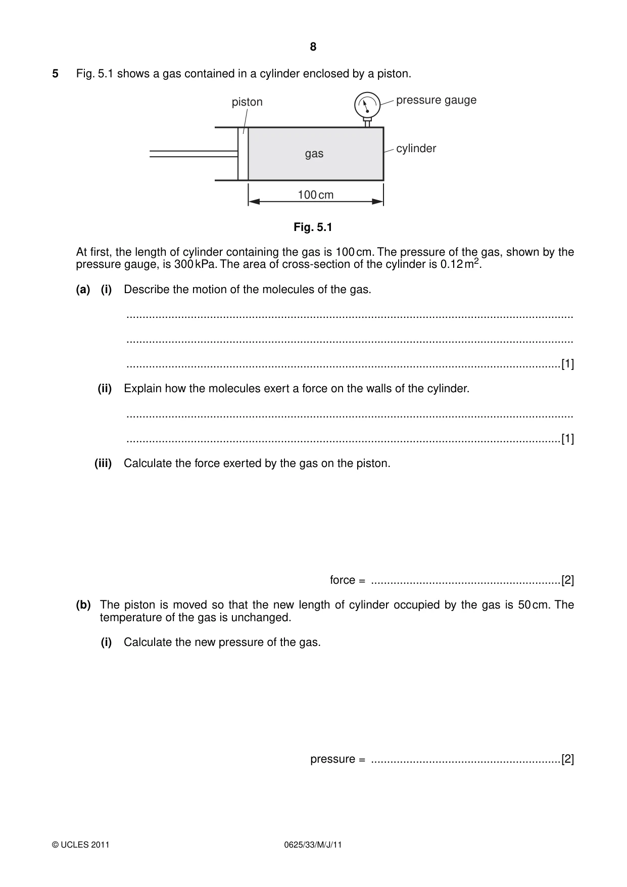 Cambridge IGCSE Physics 0625 2011 May/June Paper 3 · Variant 3 question paper, page 8 of 16
