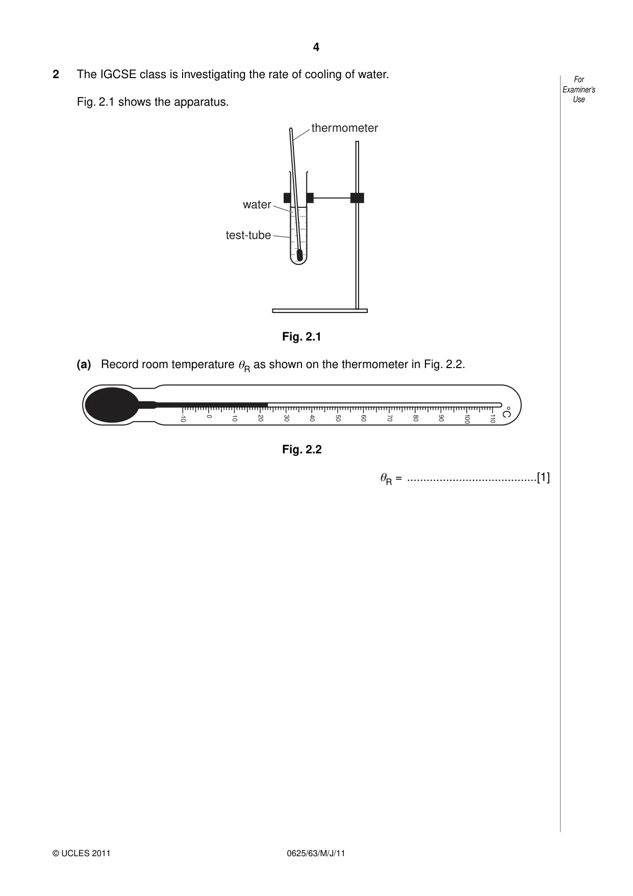 Cambridge IGCSE Physics 0625 2011 May/June Paper 6 · Variant 3 question paper, page 4 of 12