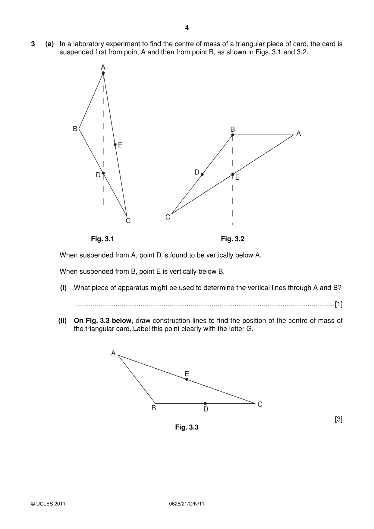 Cambridge IGCSE Physics 0625 2011 Oct/Nov Paper 2 · Variant 1 question paper, page 4 of 16