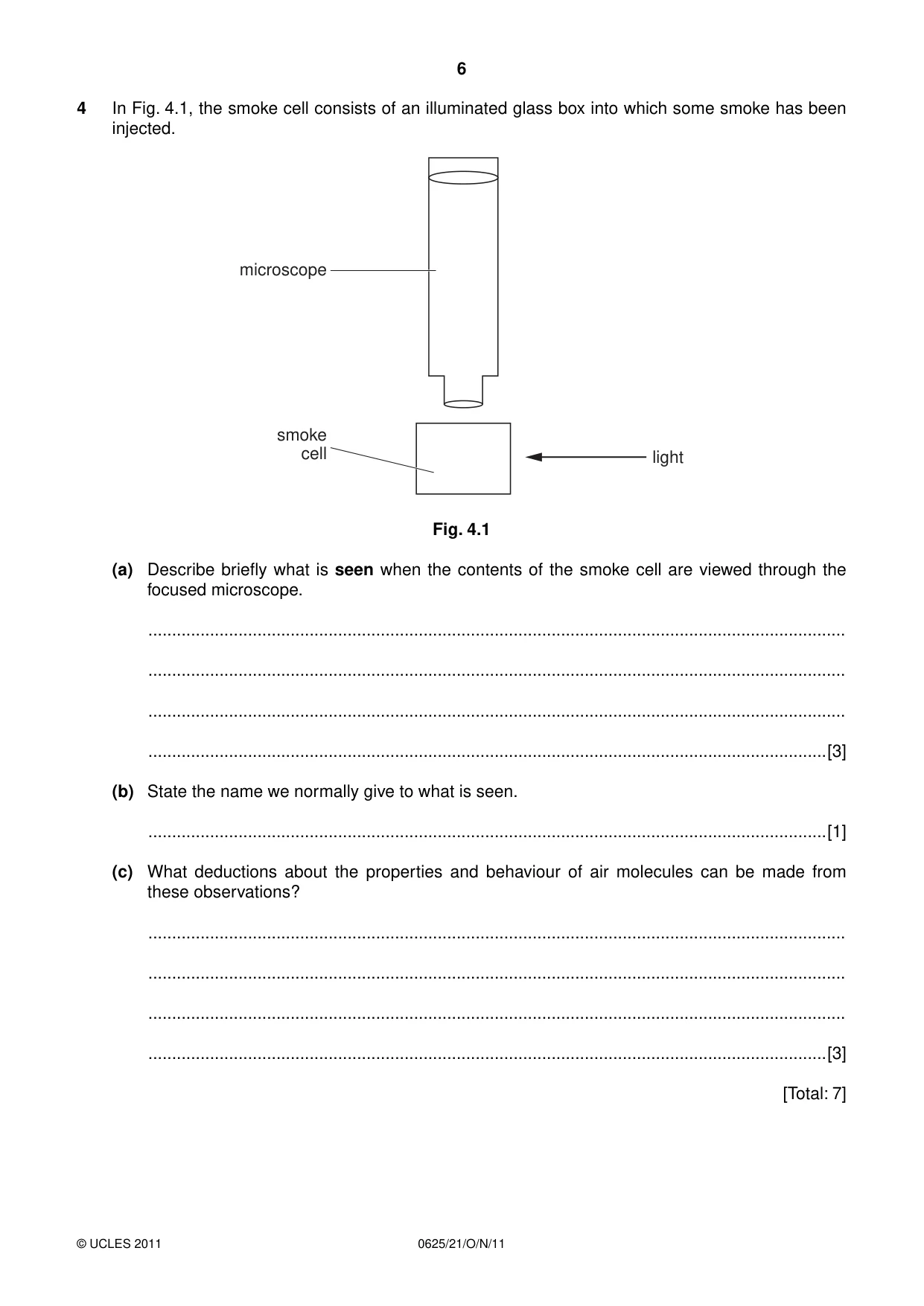 Cambridge IGCSE Physics 0625 2011 Oct/Nov Paper 2 · Variant 1 question paper, page 6 of 16