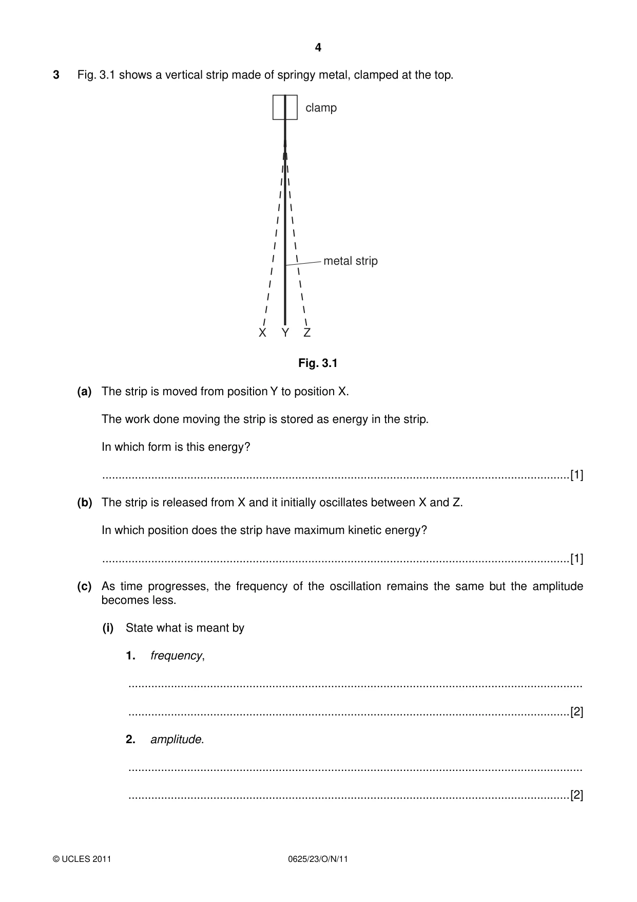 Cambridge IGCSE Physics 0625 2011 Oct/Nov Paper 2 · Variant 3 question paper, page 4 of 20