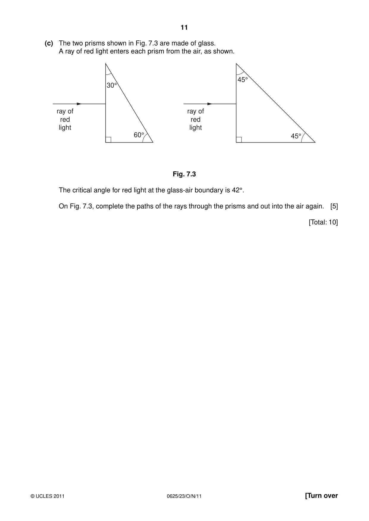 Cambridge IGCSE Physics 0625 2011 Oct/Nov Paper 2 · Variant 3 question paper, page 11 of 20