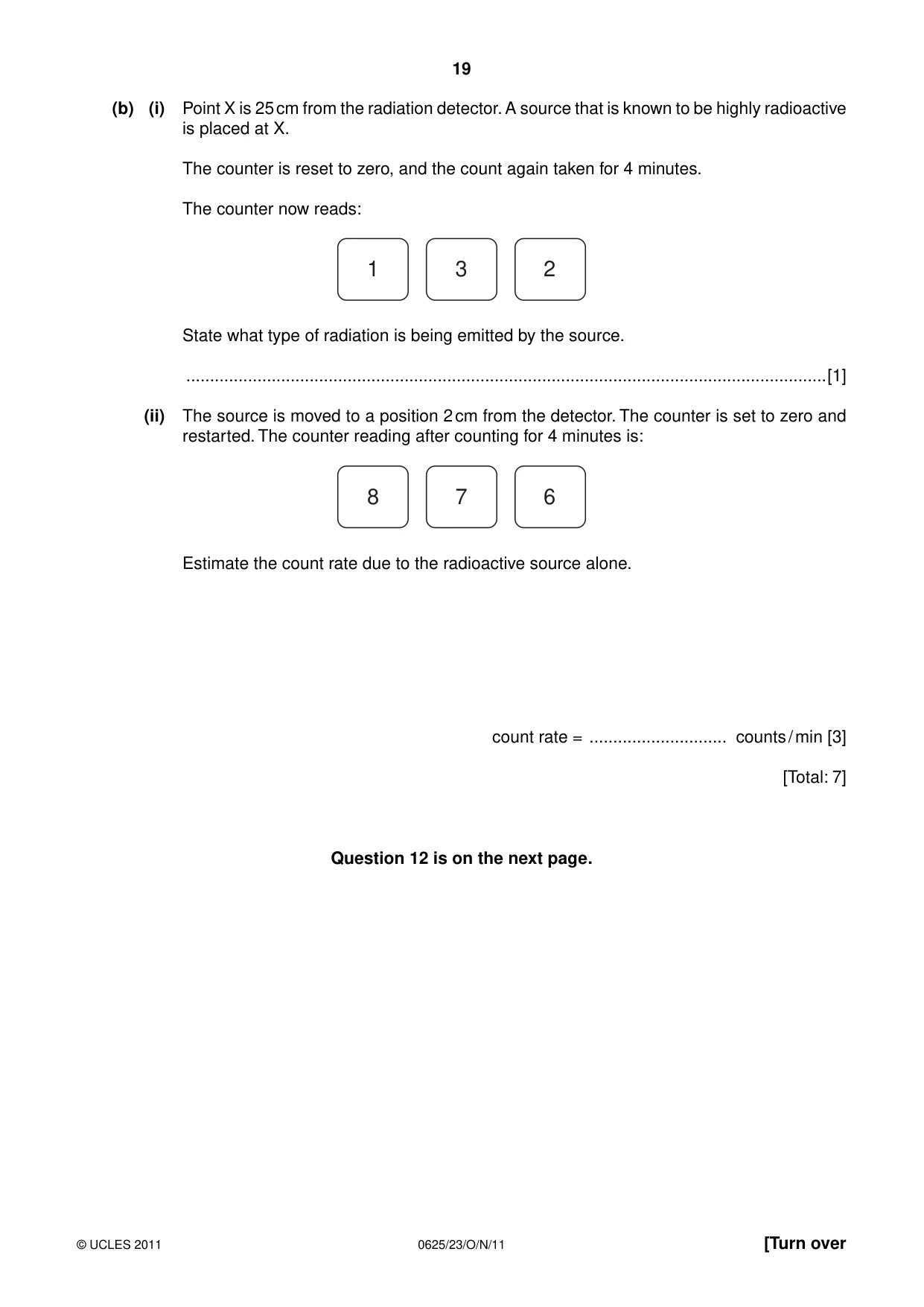 Cambridge IGCSE Physics 0625 2011 Oct/Nov Paper 2 · Variant 3 question paper, page 19 of 20