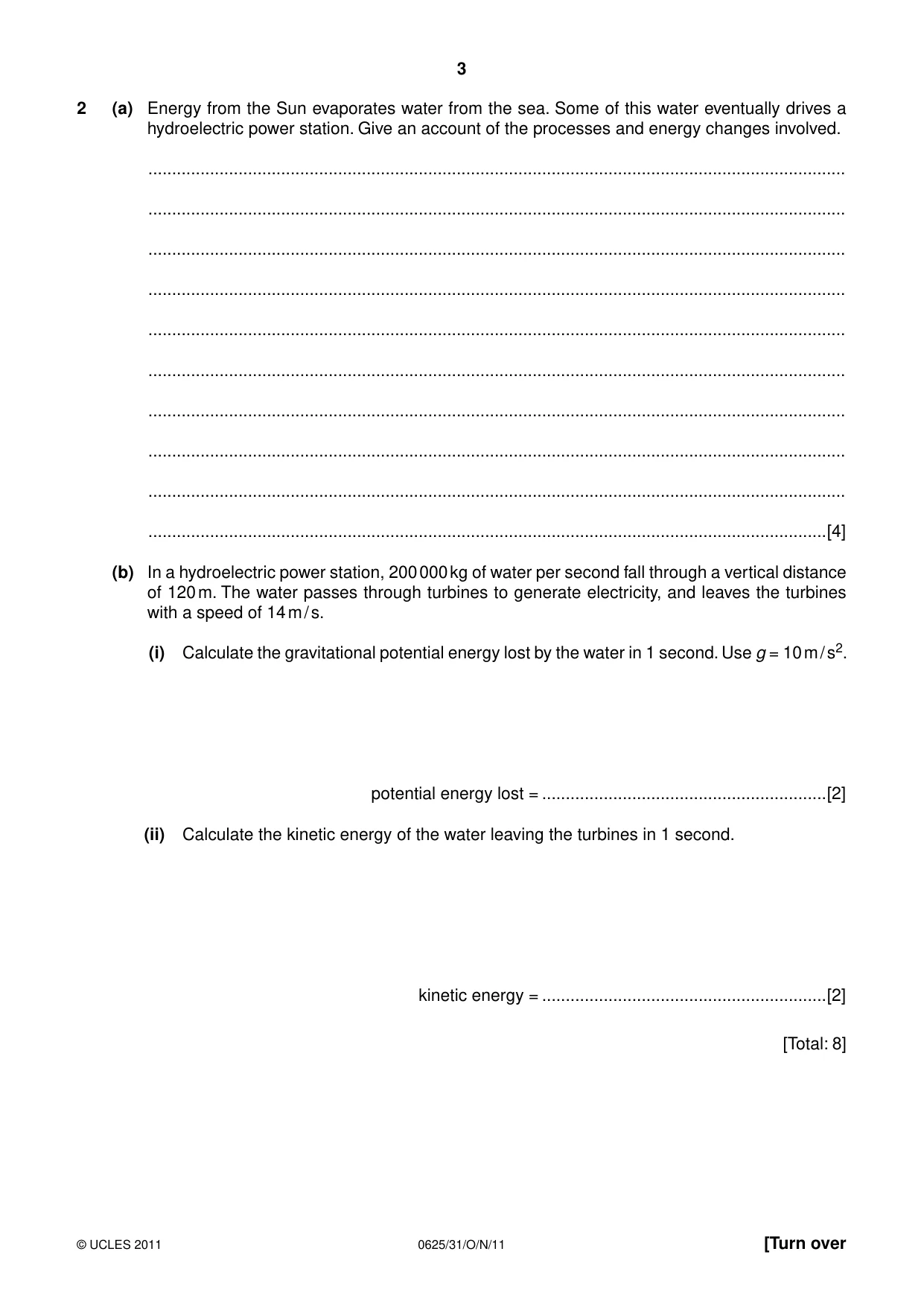 Cambridge IGCSE Physics 0625 2011 Oct/Nov Paper 3 · Variant 1 question paper, page 3 of 16