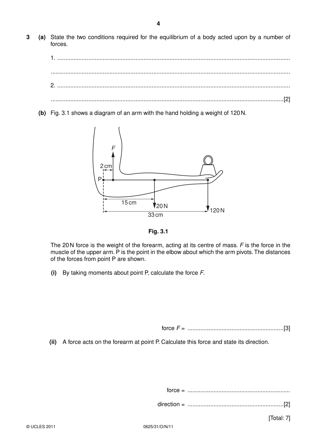 Cambridge IGCSE Physics 0625 2011 Oct/Nov Paper 3 · Variant 1 question paper, page 4 of 16
