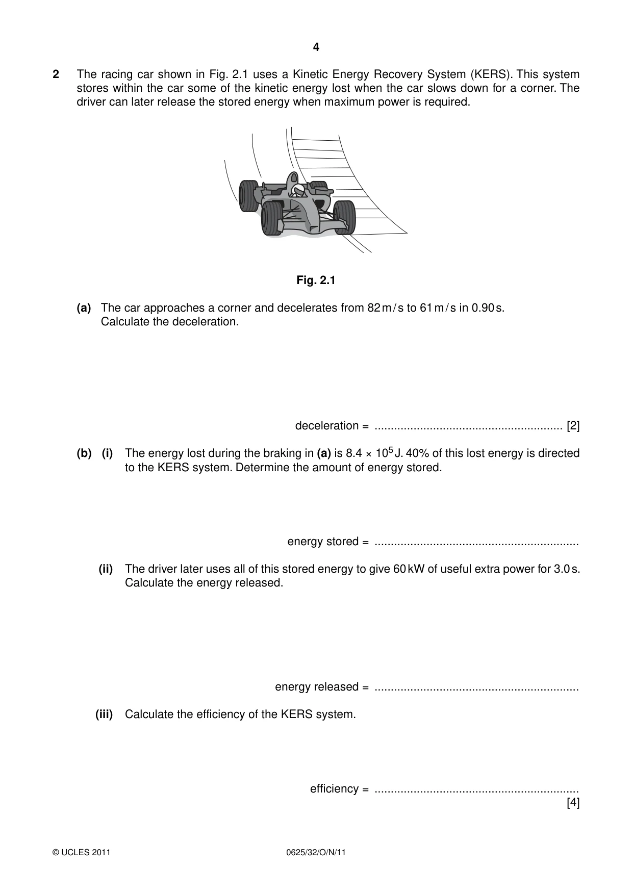 Cambridge IGCSE Physics 0625 2011 Oct/Nov Paper 3 · Variant 2 question paper, page 4 of 20