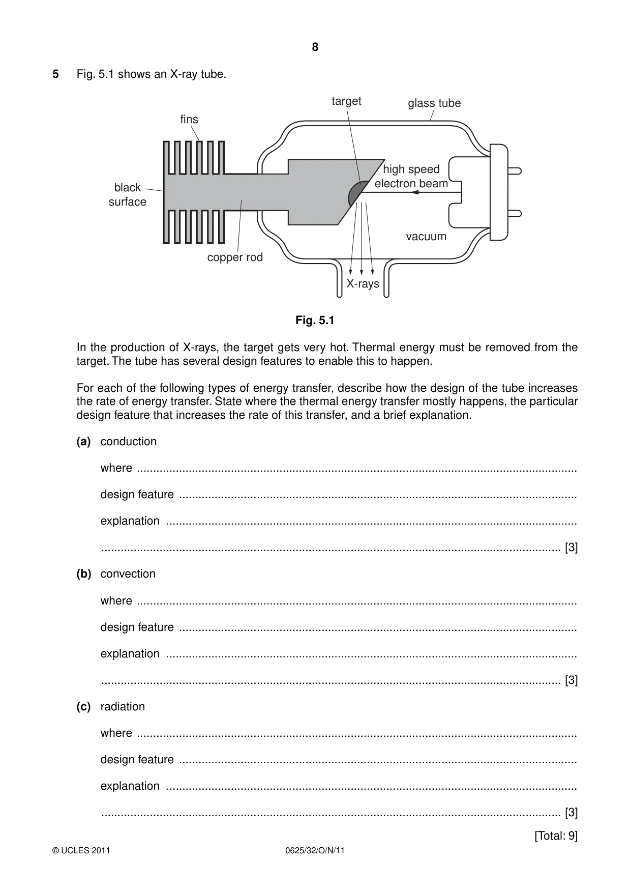 Cambridge IGCSE Physics 0625 2011 Oct/Nov Paper 3 · Variant 2 question paper, page 8 of 20