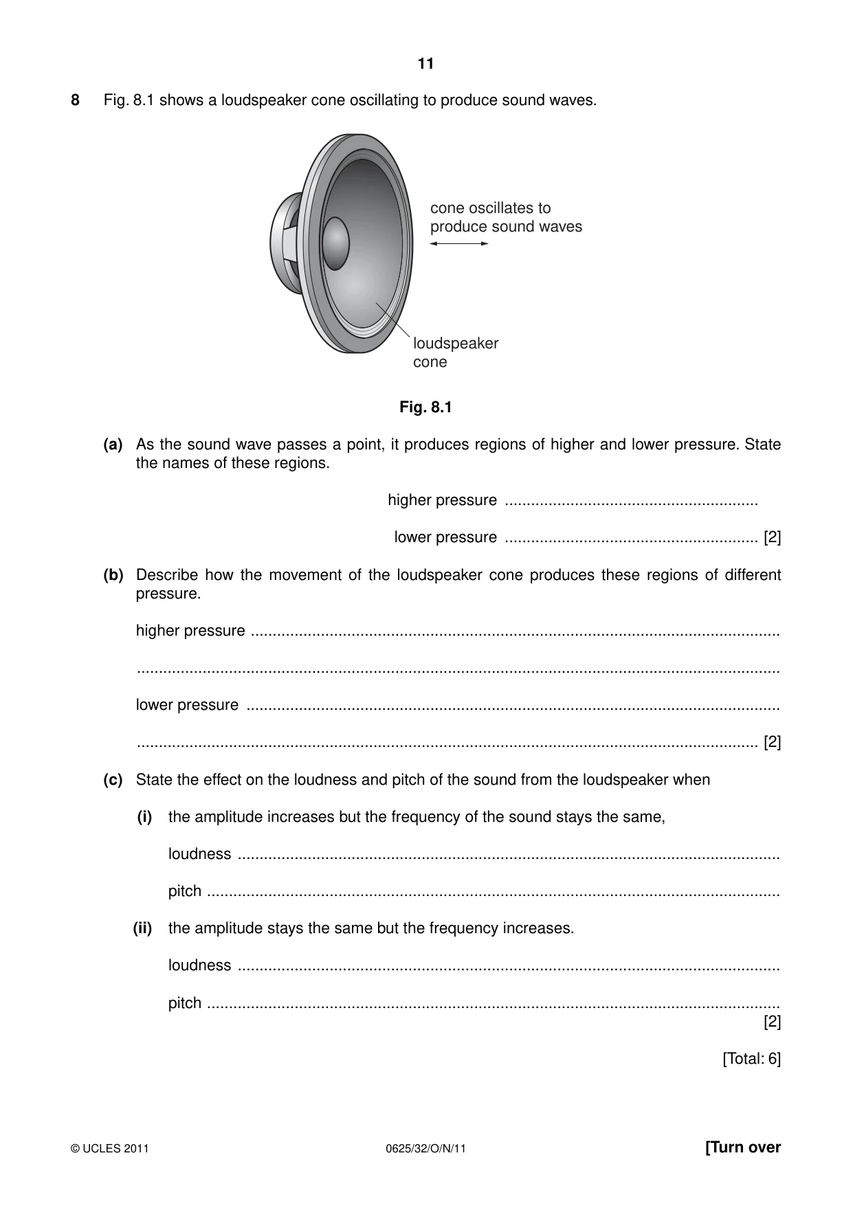 Cambridge IGCSE Physics 0625 2011 Oct/Nov Paper 3 · Variant 2 question paper, page 11 of 20