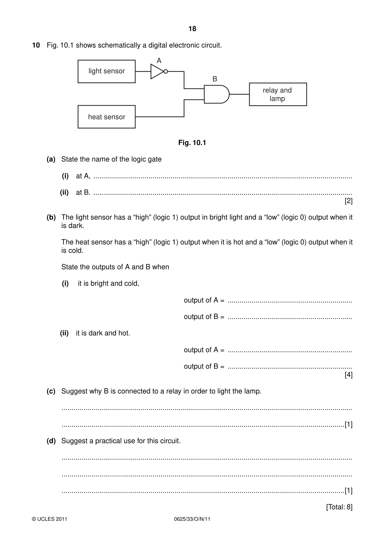 Cambridge IGCSE Physics 0625 2011 Oct/Nov Paper 3 · Variant 3 question paper, page 18 of 20