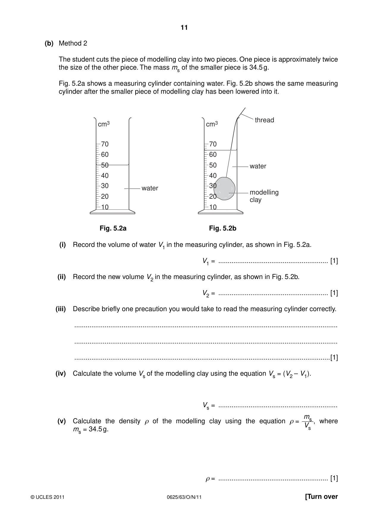 Cambridge IGCSE Physics 0625 2011 Oct/Nov Paper 6 · Variant 3 question paper, page 11 of 12