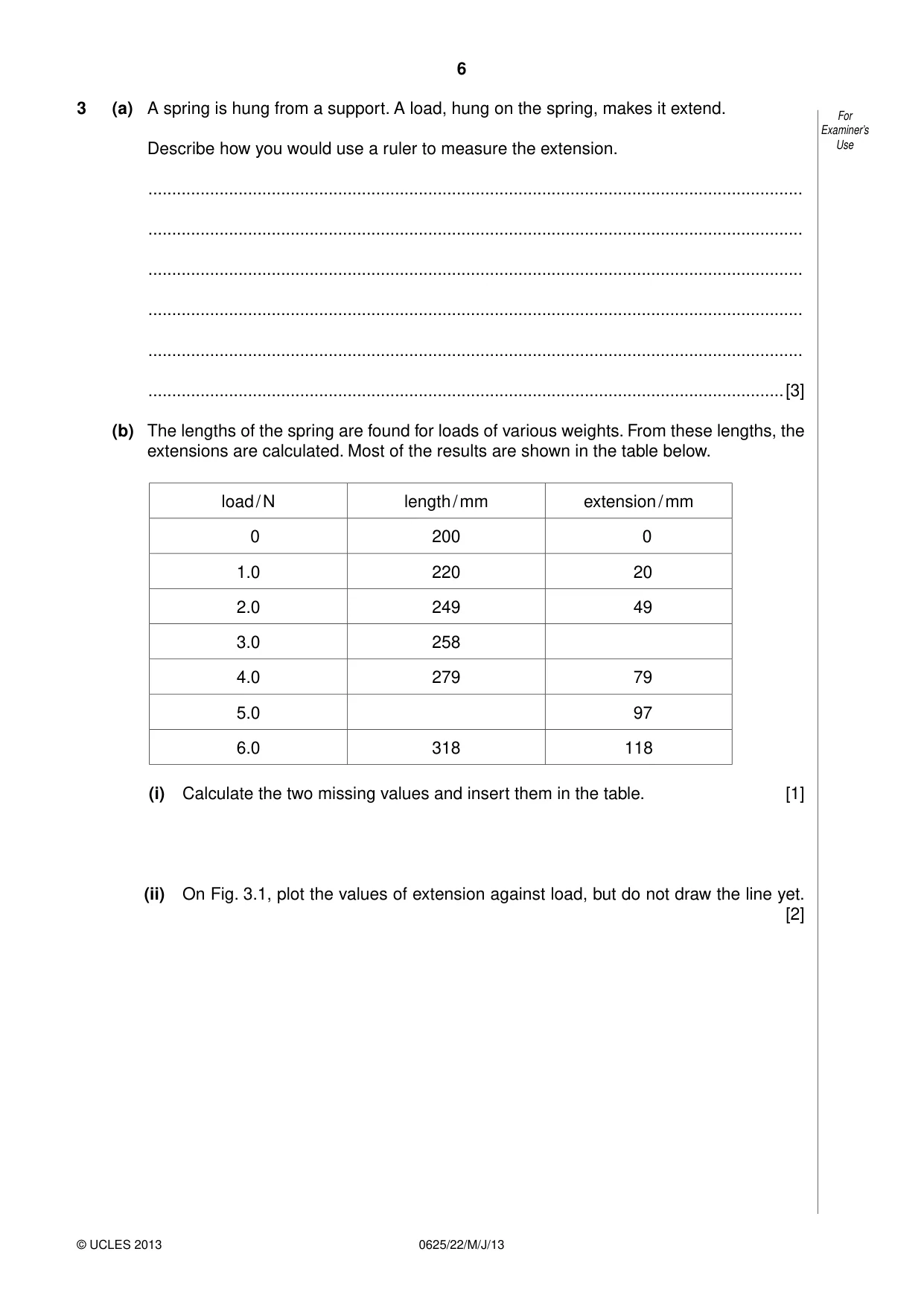 Cambridge IGCSE Physics 0625 2013 May/June Paper 2 · Variant 2 question paper, page 6 of 20