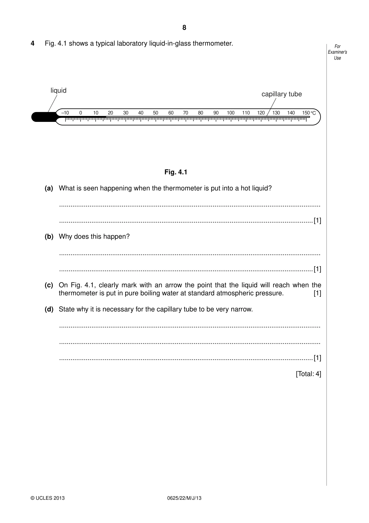Cambridge IGCSE Physics 0625 2013 May/June Paper 2 · Variant 2 question paper, page 8 of 20