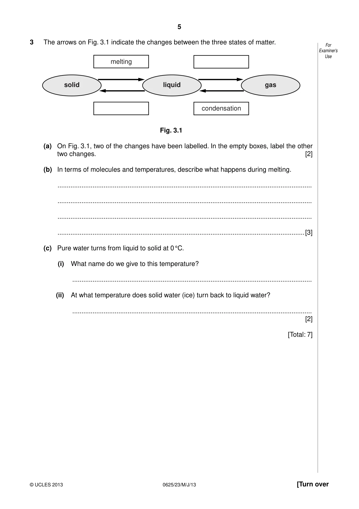 Cambridge IGCSE Physics 0625 2013 May/June Paper 2 · Variant 3 question paper, page 5 of 16