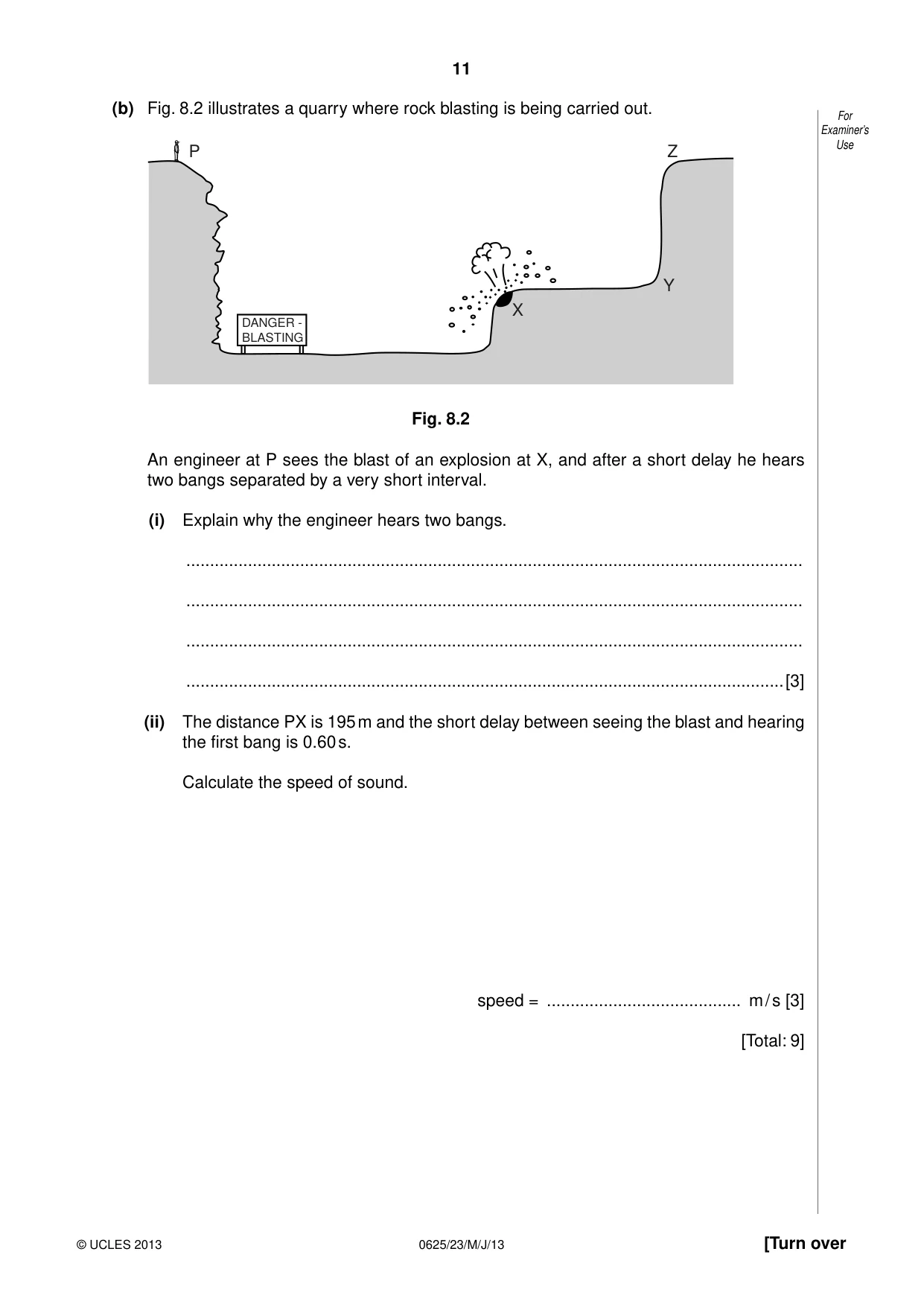 Cambridge IGCSE Physics 0625 2013 May/June Paper 2 · Variant 3 question paper, page 11 of 16