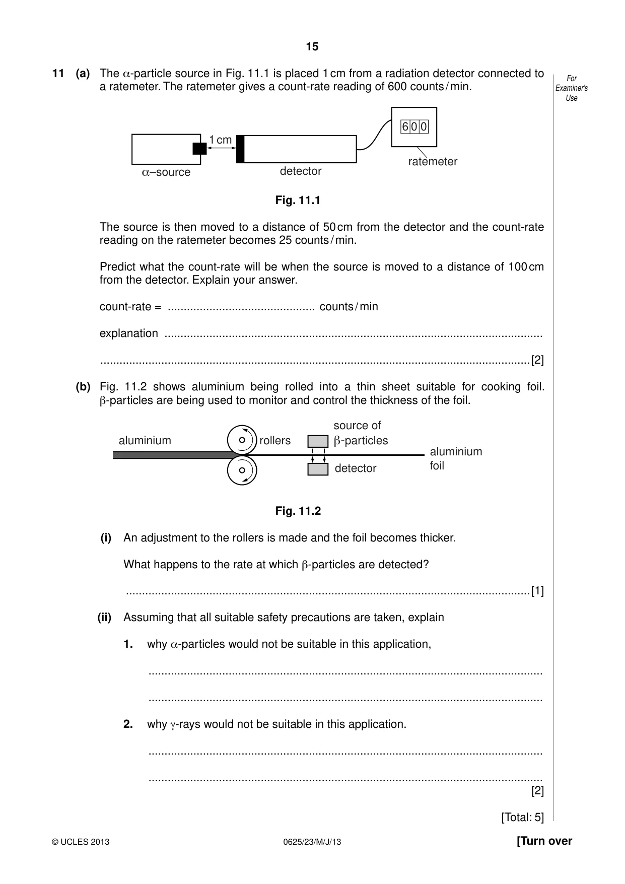 Cambridge IGCSE Physics 0625 2013 May/June Paper 2 · Variant 3 question paper, page 15 of 16