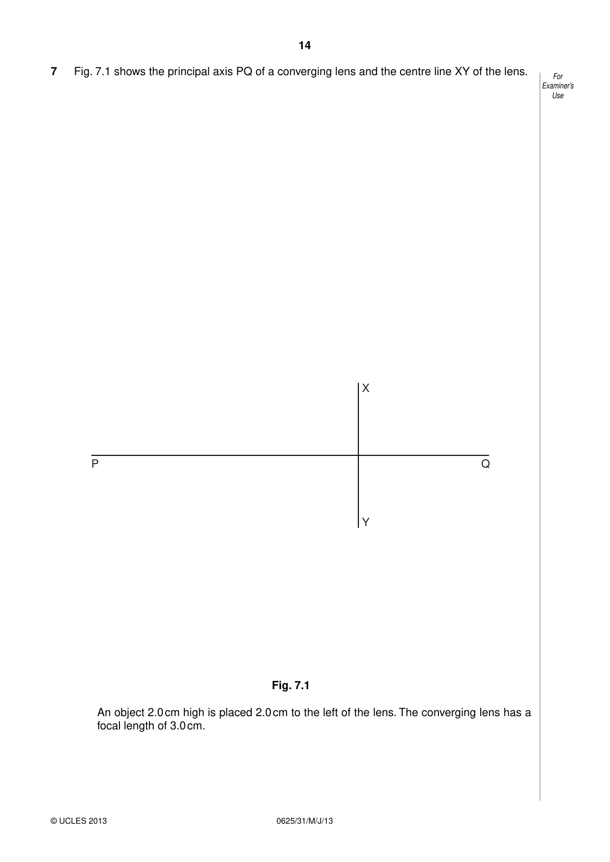 Cambridge IGCSE Physics 0625 2013 May/June Paper 3 · Variant 1 question paper, page 14 of 20