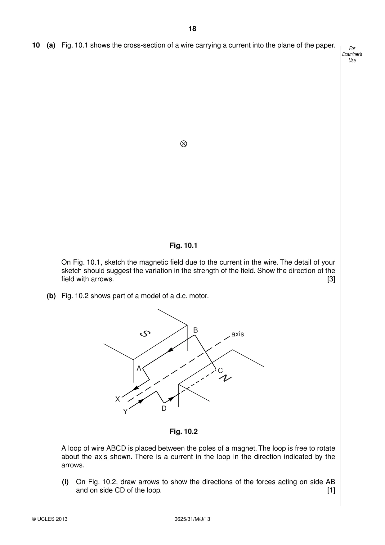 Cambridge IGCSE Physics 0625 2013 May/June Paper 3 · Variant 1 question paper, page 18 of 20