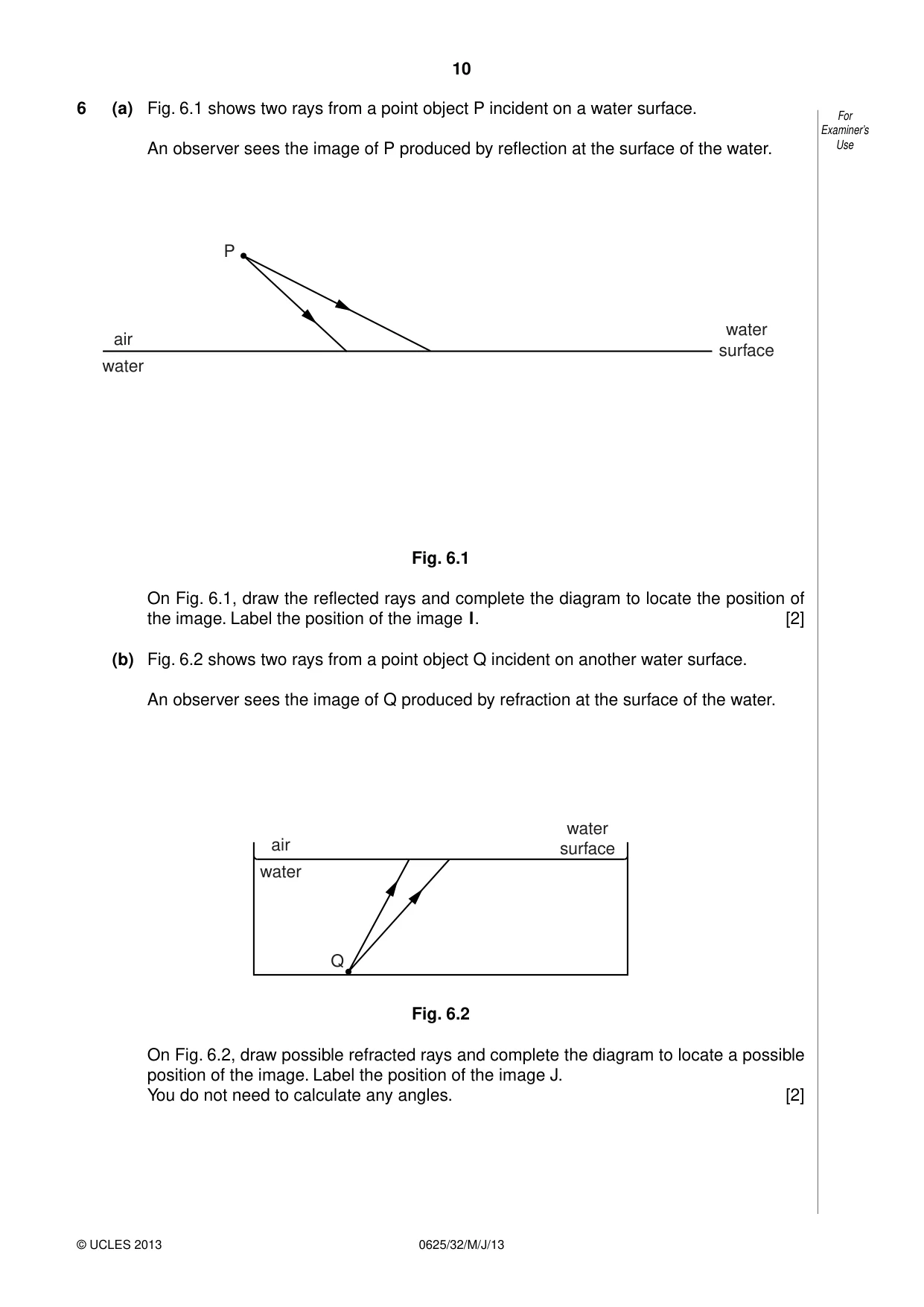 Cambridge IGCSE Physics 0625 2013 May/June Paper 3 · Variant 2 question paper, page 10 of 20