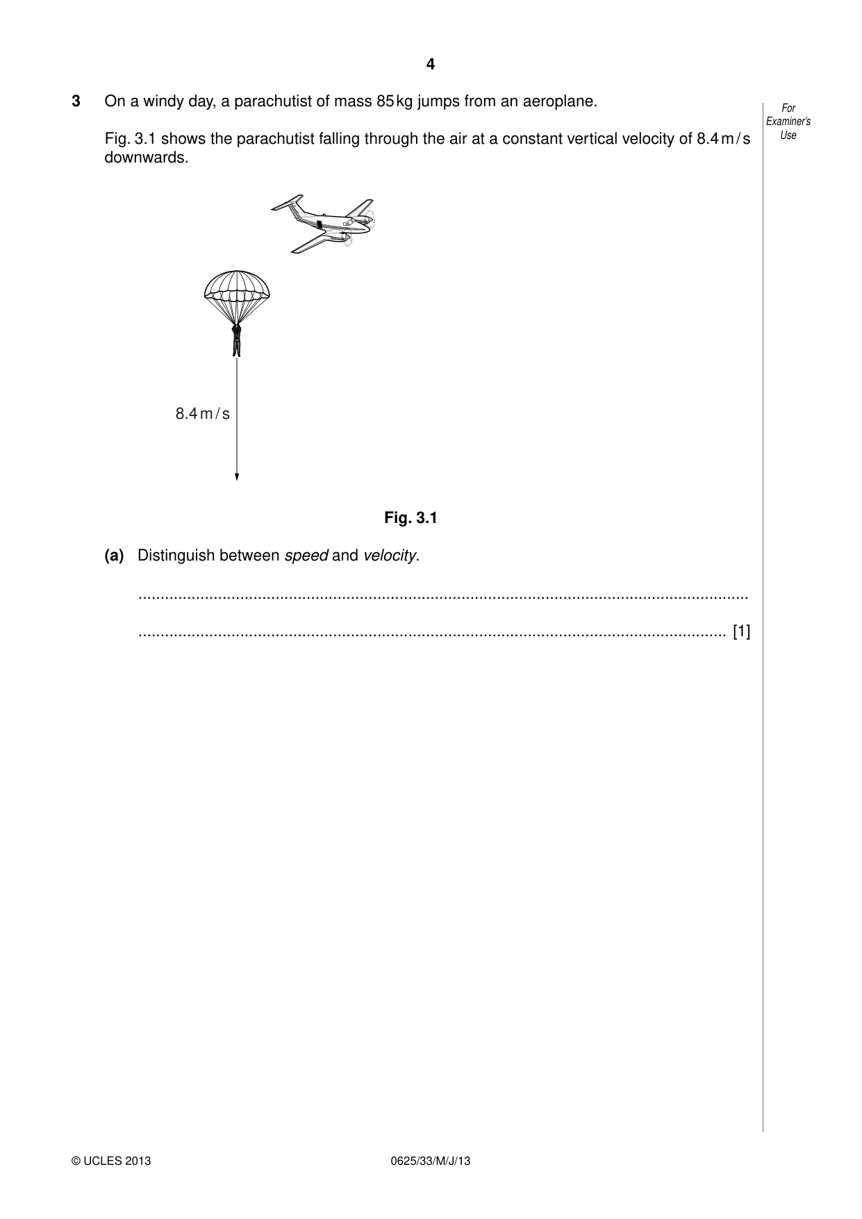 Cambridge IGCSE Physics 0625 2013 May/June Paper 3 · Variant 3 question paper, page 4 of 16