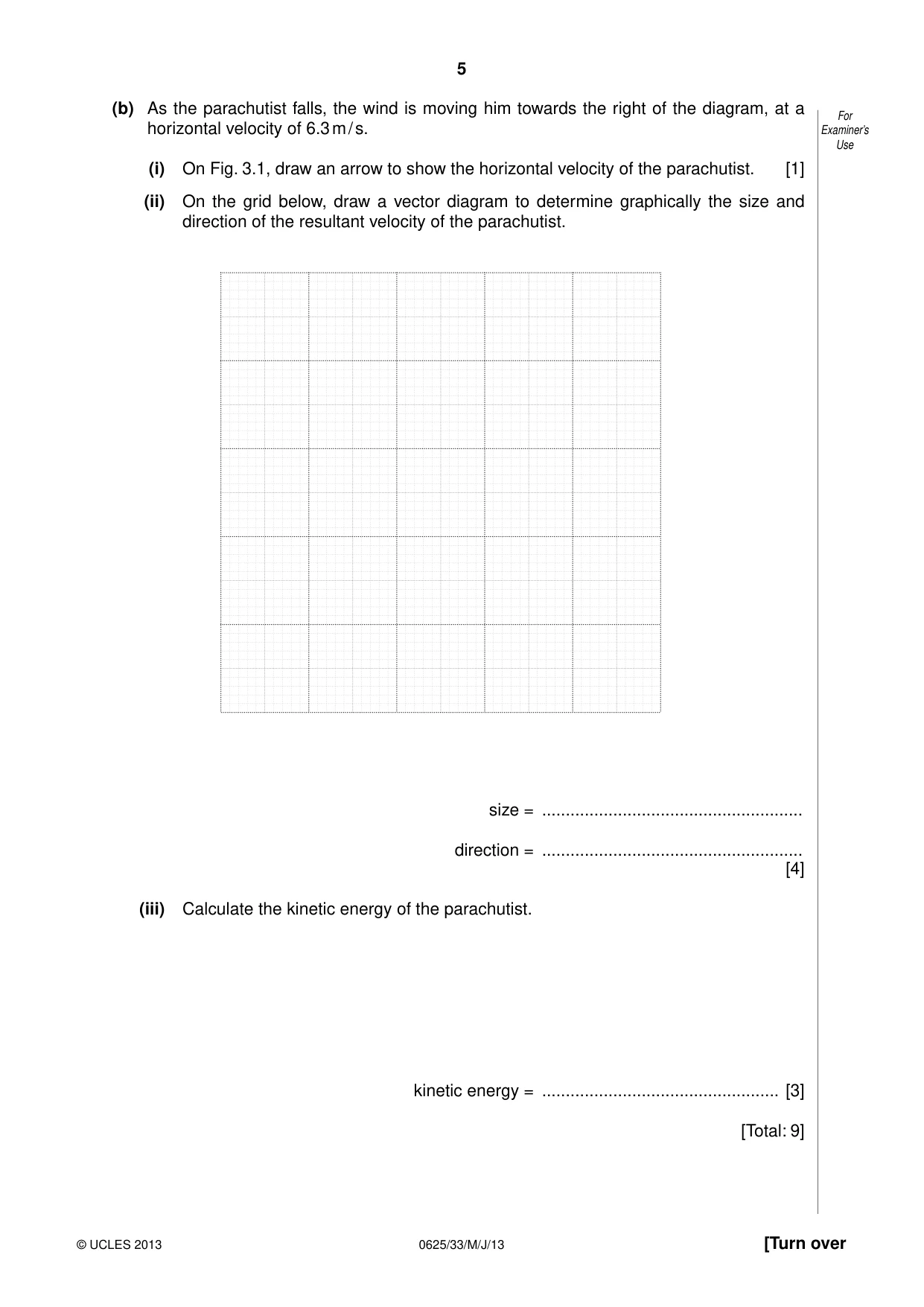 Cambridge IGCSE Physics 0625 2013 May/June Paper 3 · Variant 3 question paper, page 5 of 16